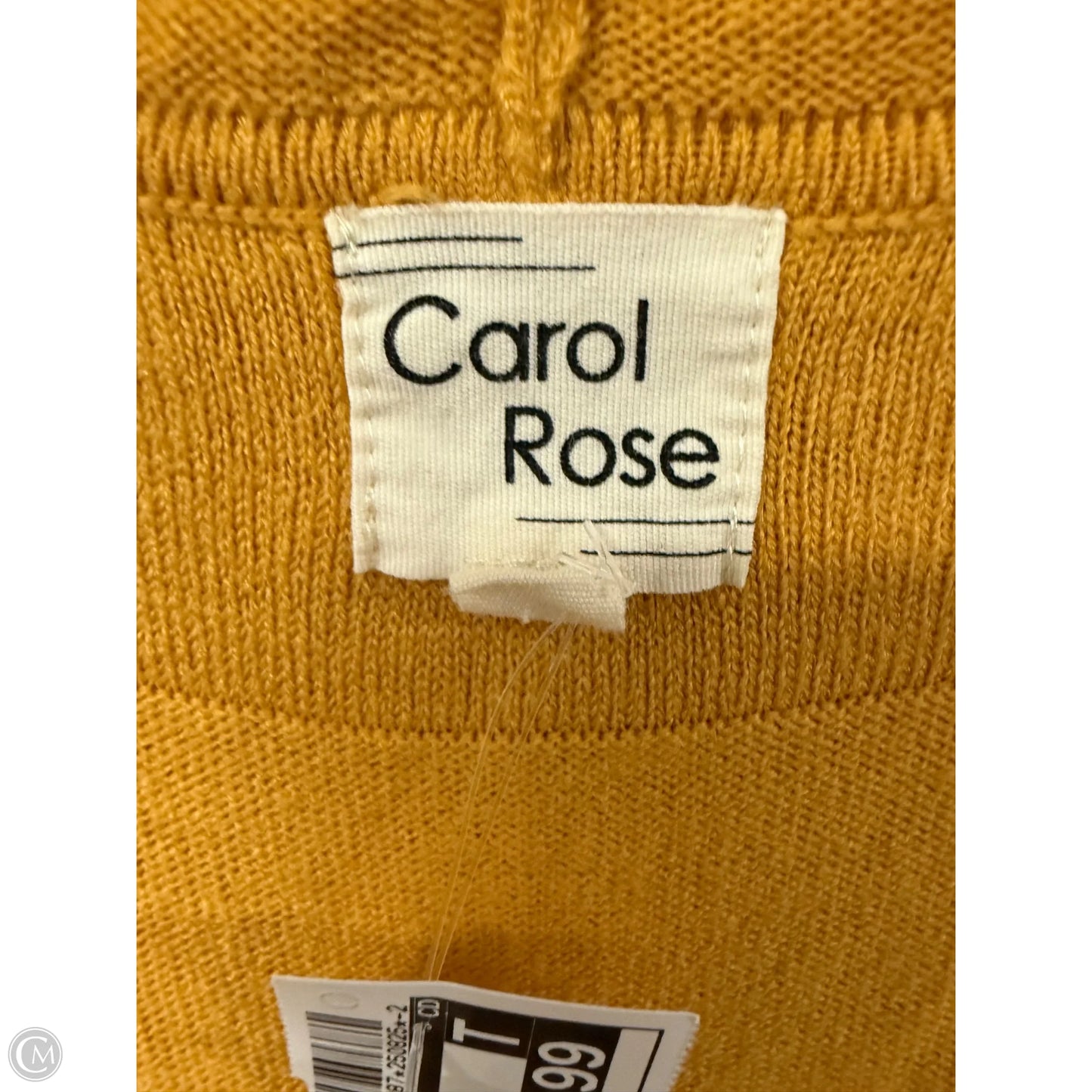 Cardigan By Carol Rose In Yellow, Size: M