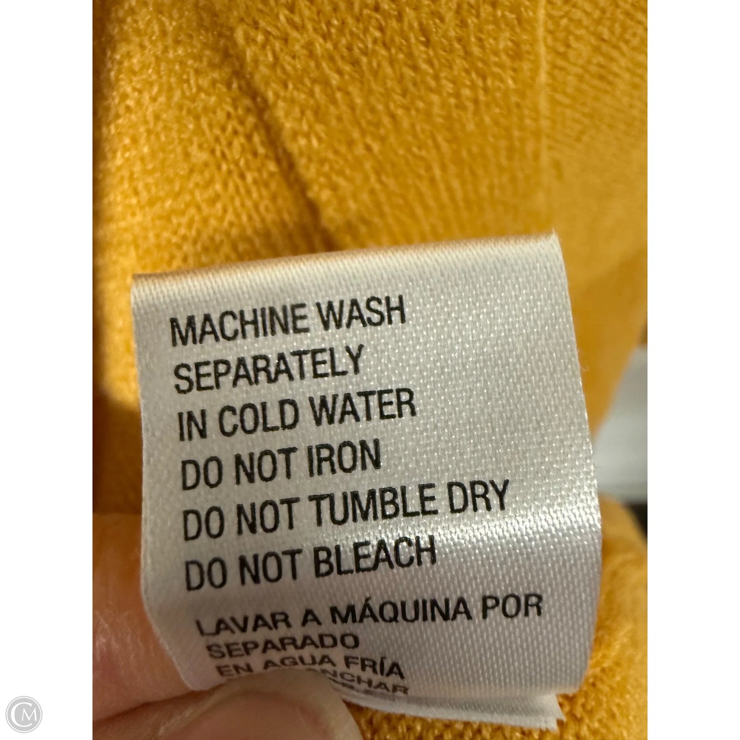 Cardigan By Carol Rose In Yellow, Size: M