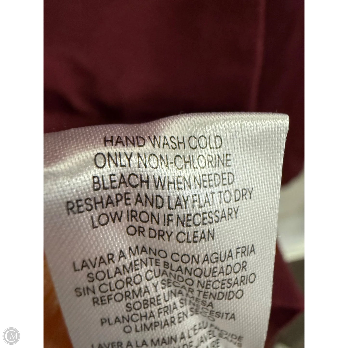 Sweater By Calvin Klein In Maroon, Size: L
