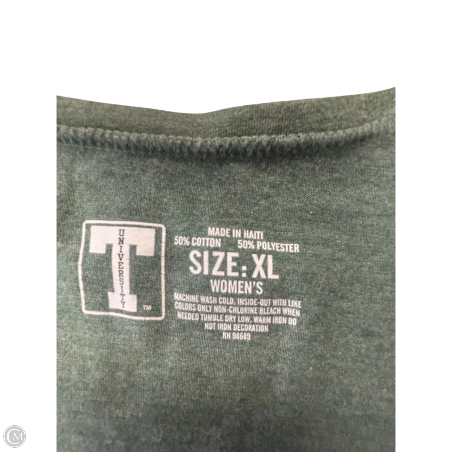 Top Short Sleeve By Clothes Mentor In Green, Size: Xl