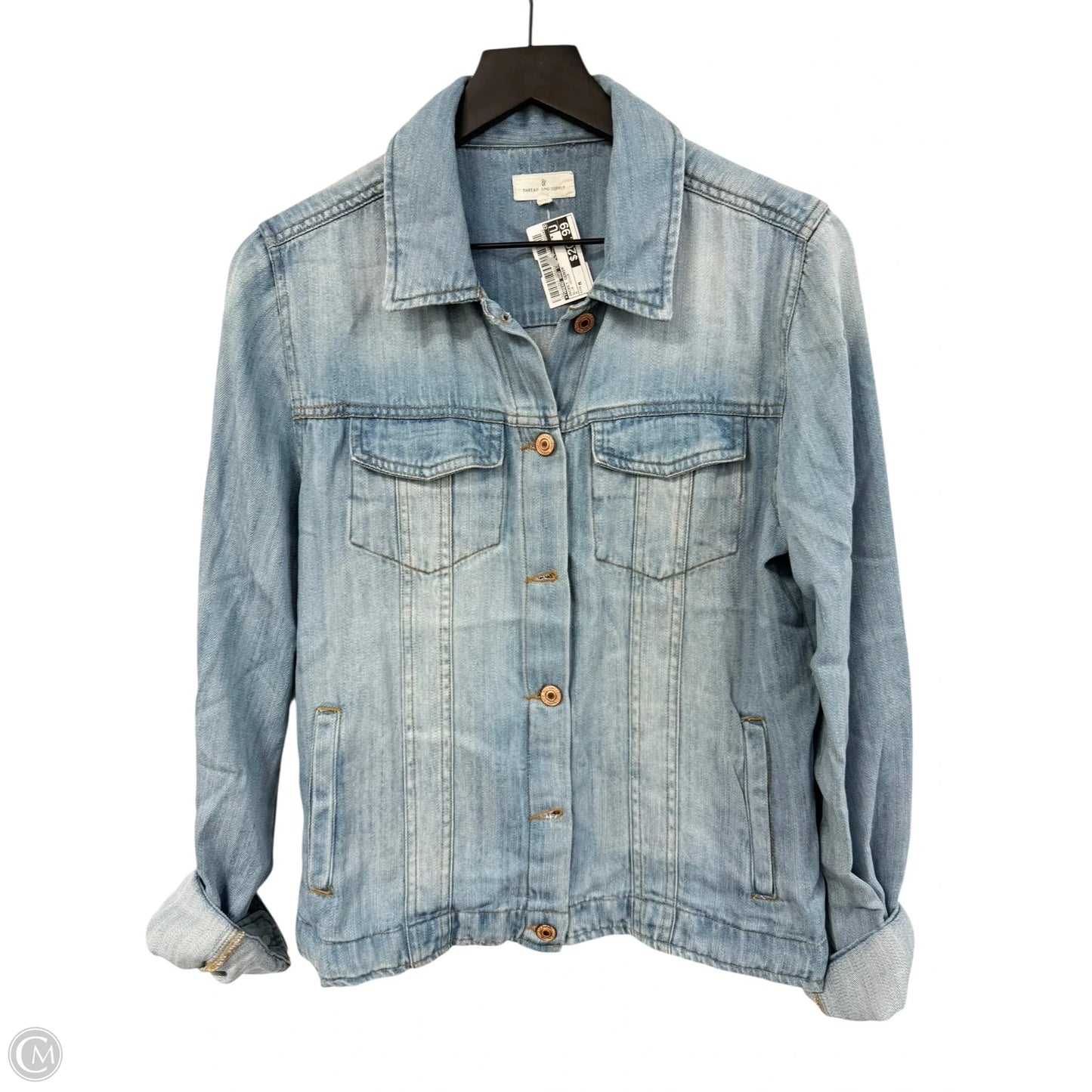 Jacket Denim By Thread And Supply In Blue Denim, Size: M