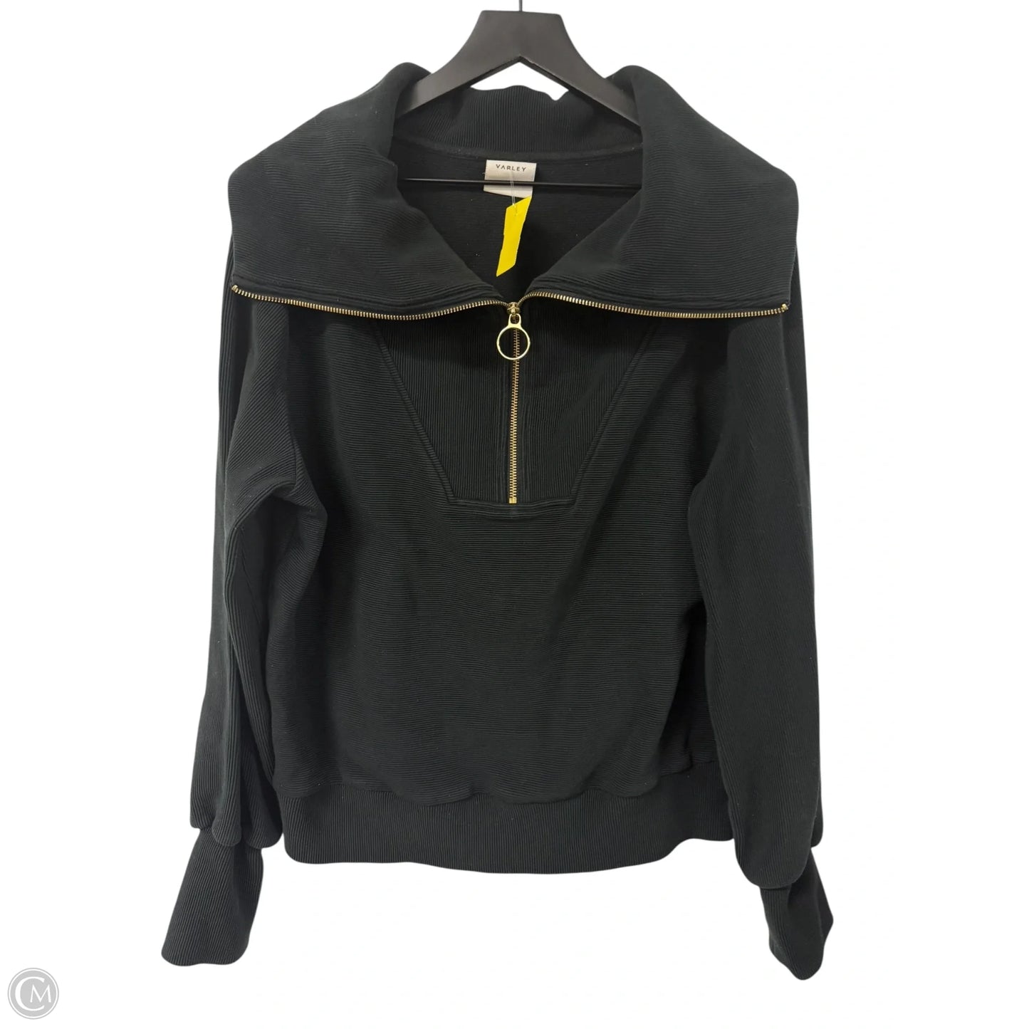 Sweatshirt Collar By Varley In Black, Size: L
