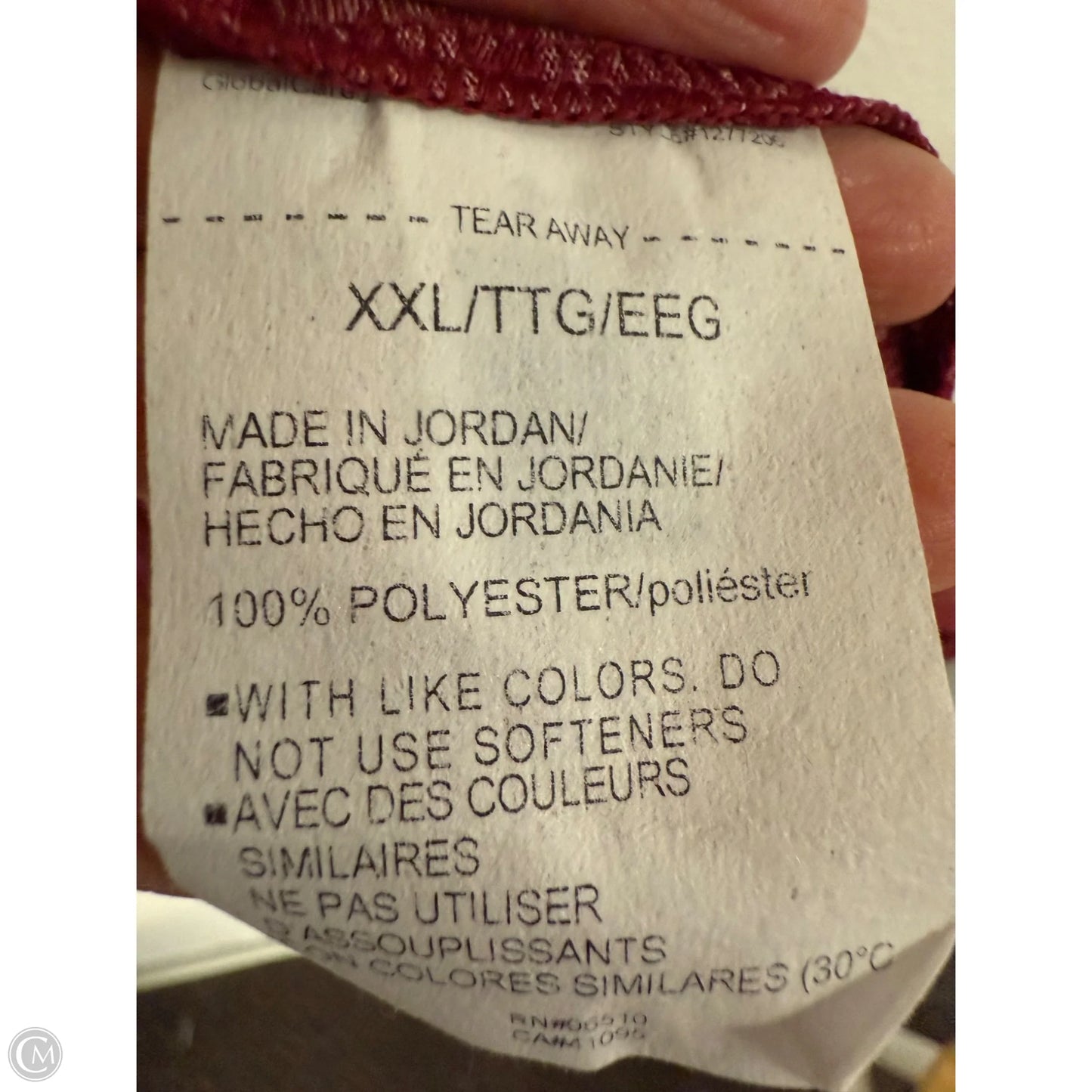 Athletic Top Short Sleeve By Under Armour In Red, Size: Xxl