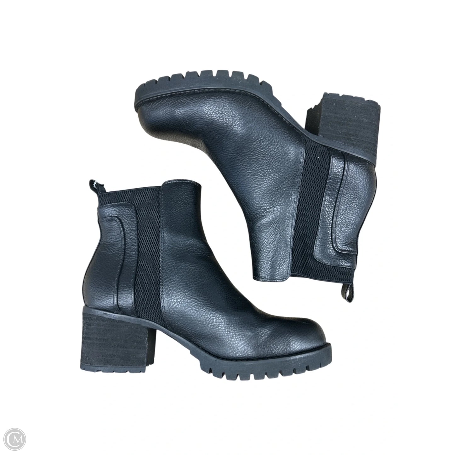 Boots Ankle Heels By Mia In Black, Size: 8.5