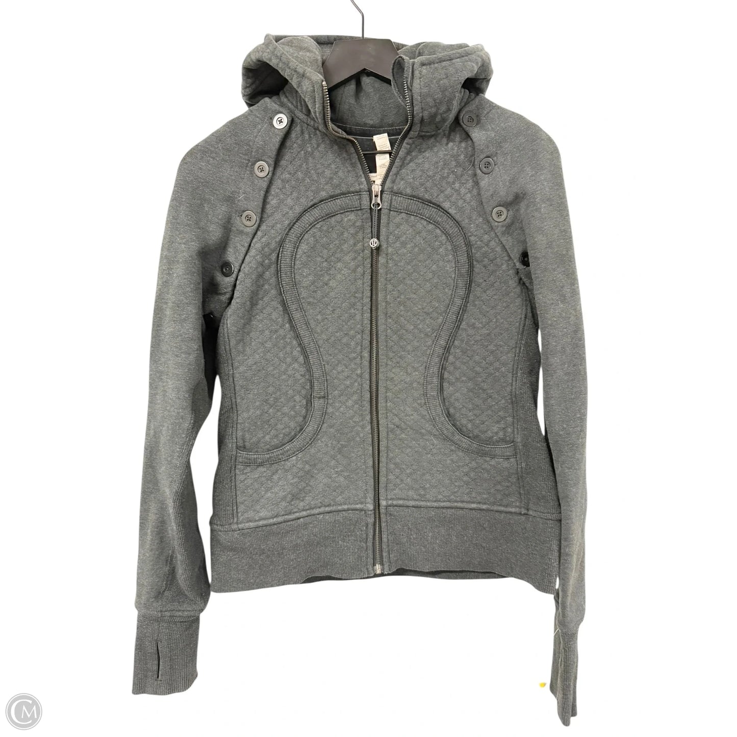 Athletic Jacket By Lululemon In Grey, Size: 10