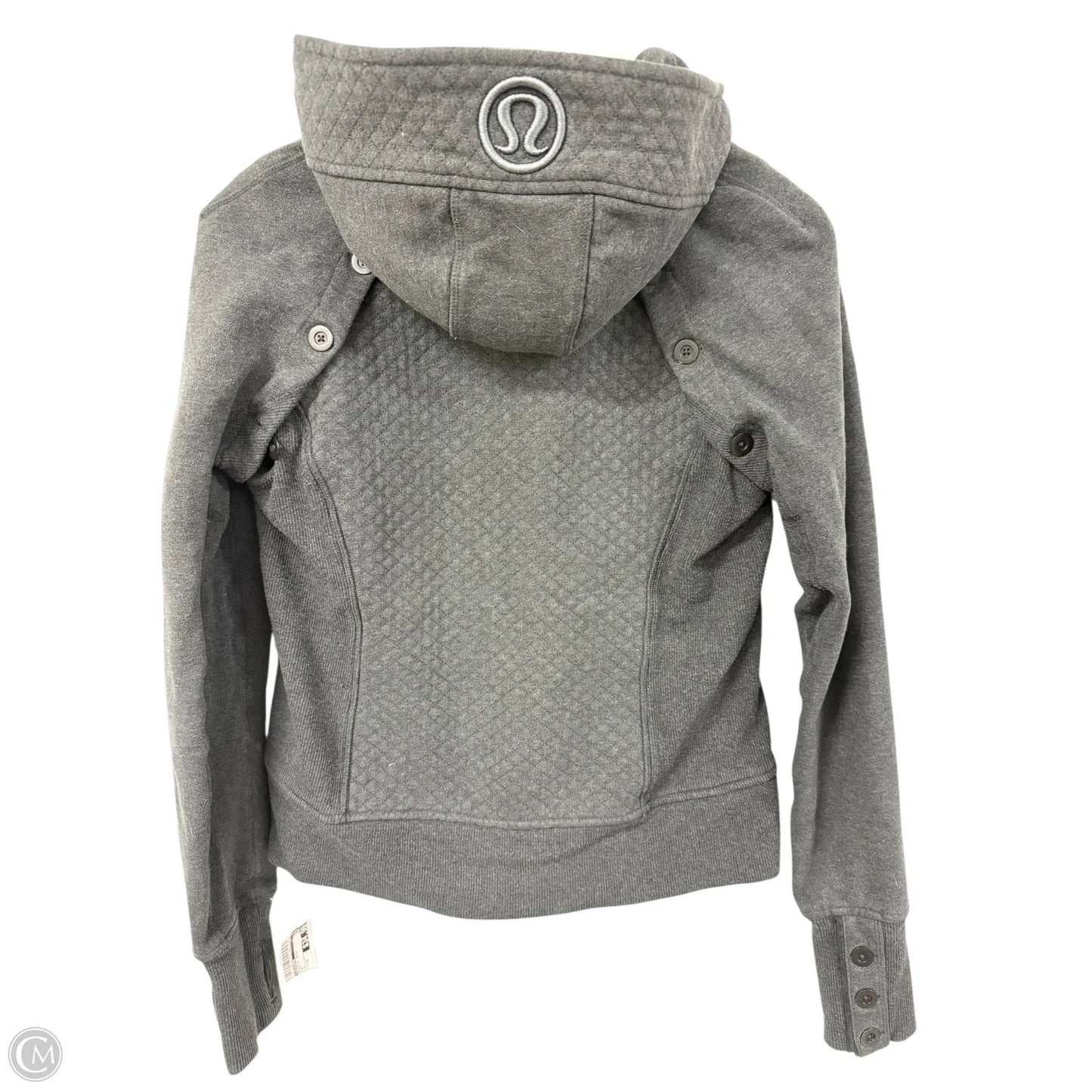 Athletic Jacket By Lululemon In Grey, Size: 10
