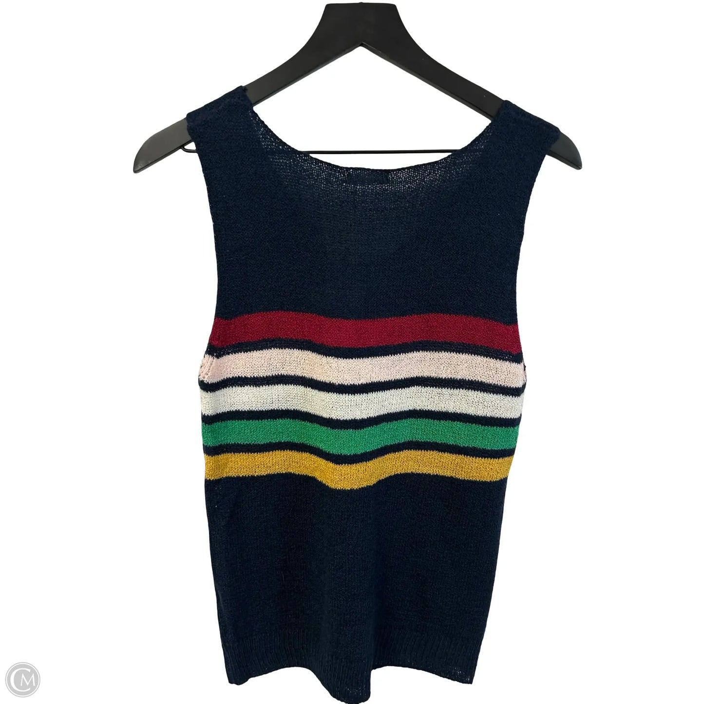 Top Sleeveless By Andthewhy In Blue, Size: M