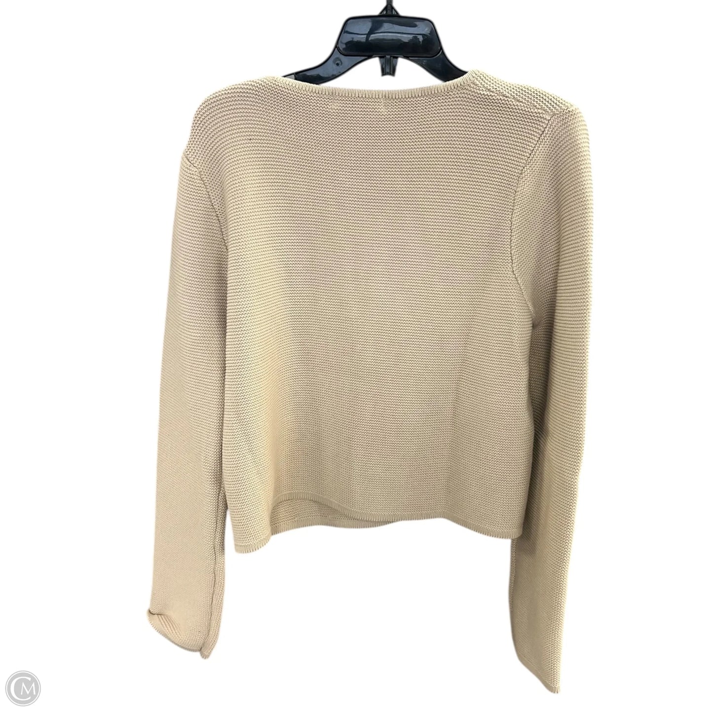Sweater Cardigan By Zenana In Tan, Size: L