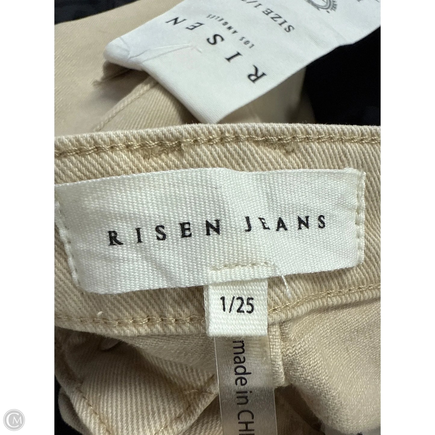 Jeans Cropped By Risen In Tan Denim, Size: 2
