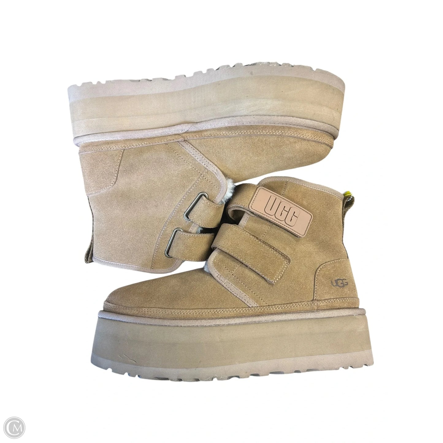 Boots Designer By Ugg In Brown, Size: 9