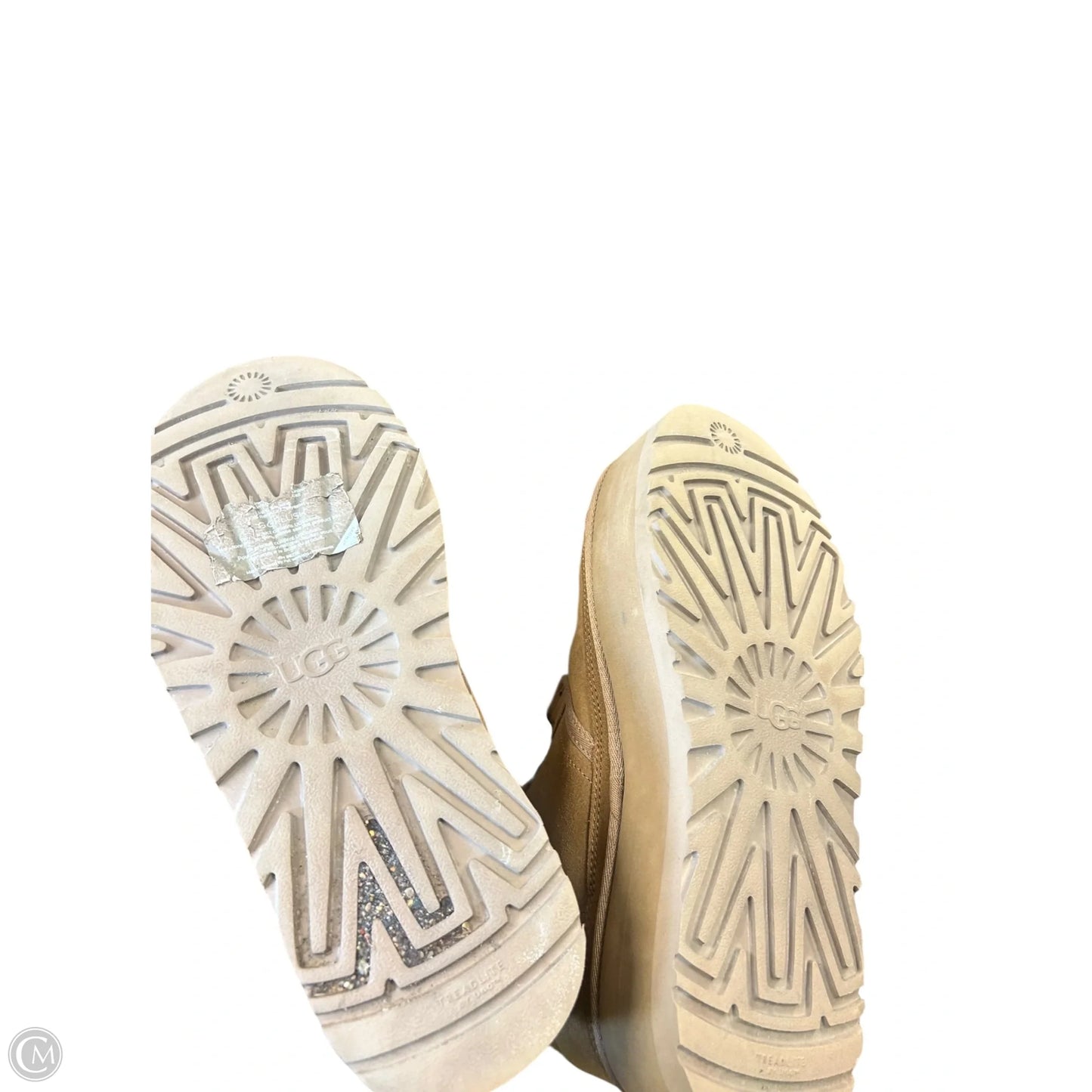 Boots Designer By Ugg In Brown, Size: 9