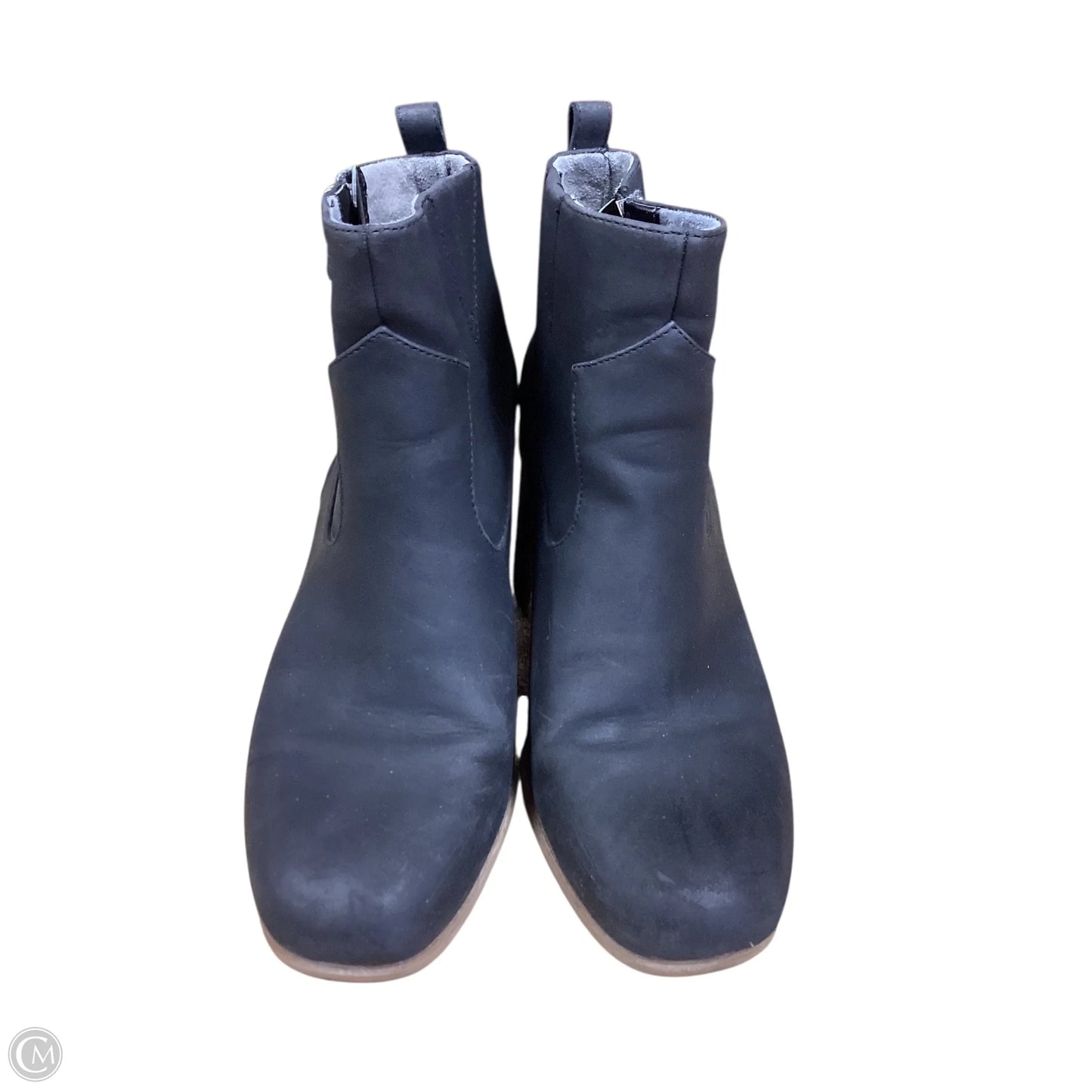 Boots Ankle Heels By Clothes Mentor In Black, Size: 9