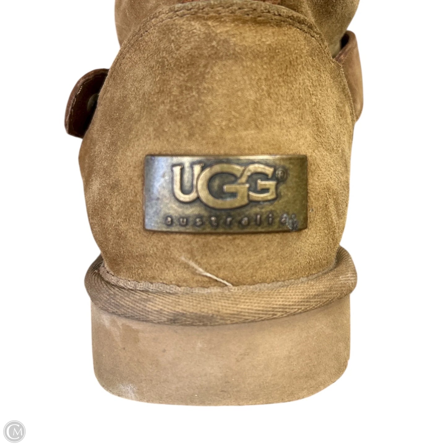Boots Designer By Ugg In Brown, Size: 7