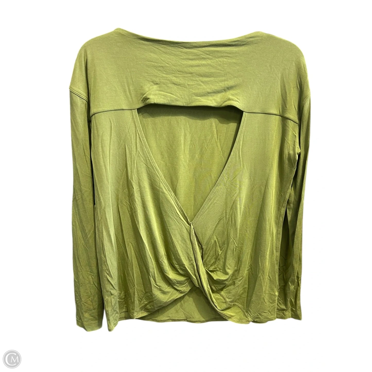 Athletic Top Long Sleeve Crewneck By Lululemon In Green, Size: 4