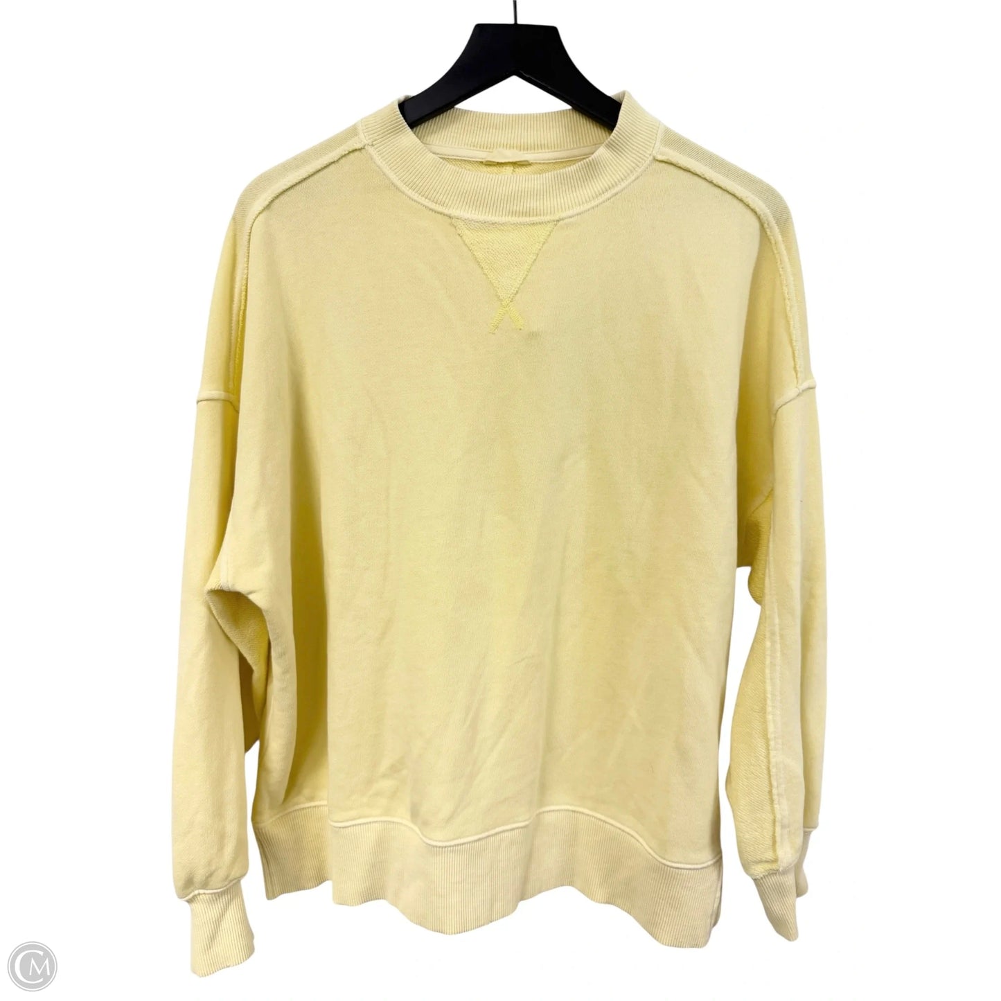 Sweatshirt Crewneck By Aerie In Yellow, Size: Xxs