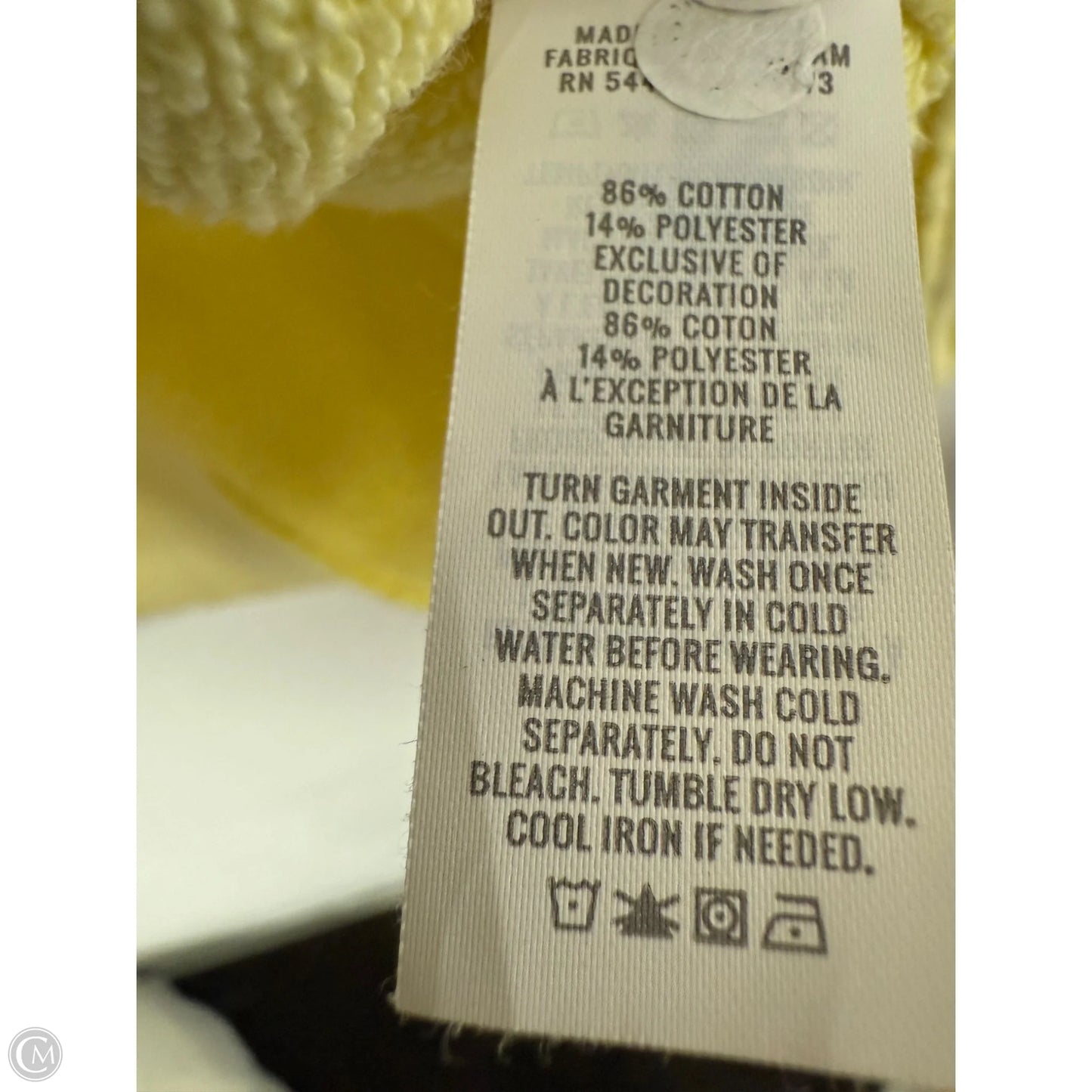 Sweatshirt Crewneck By Aerie In Yellow, Size: Xxs