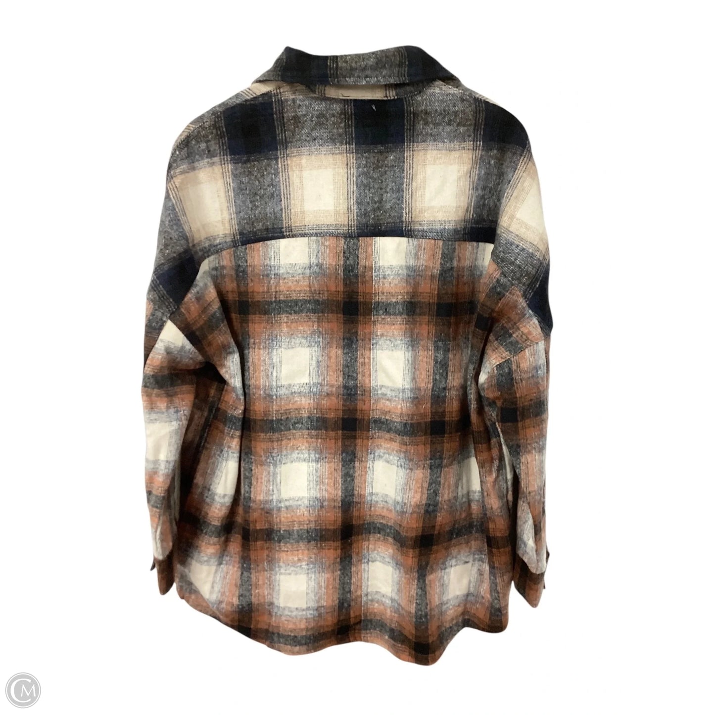Jacket Shirt By Cmc In Plaid Pattern, Size: S