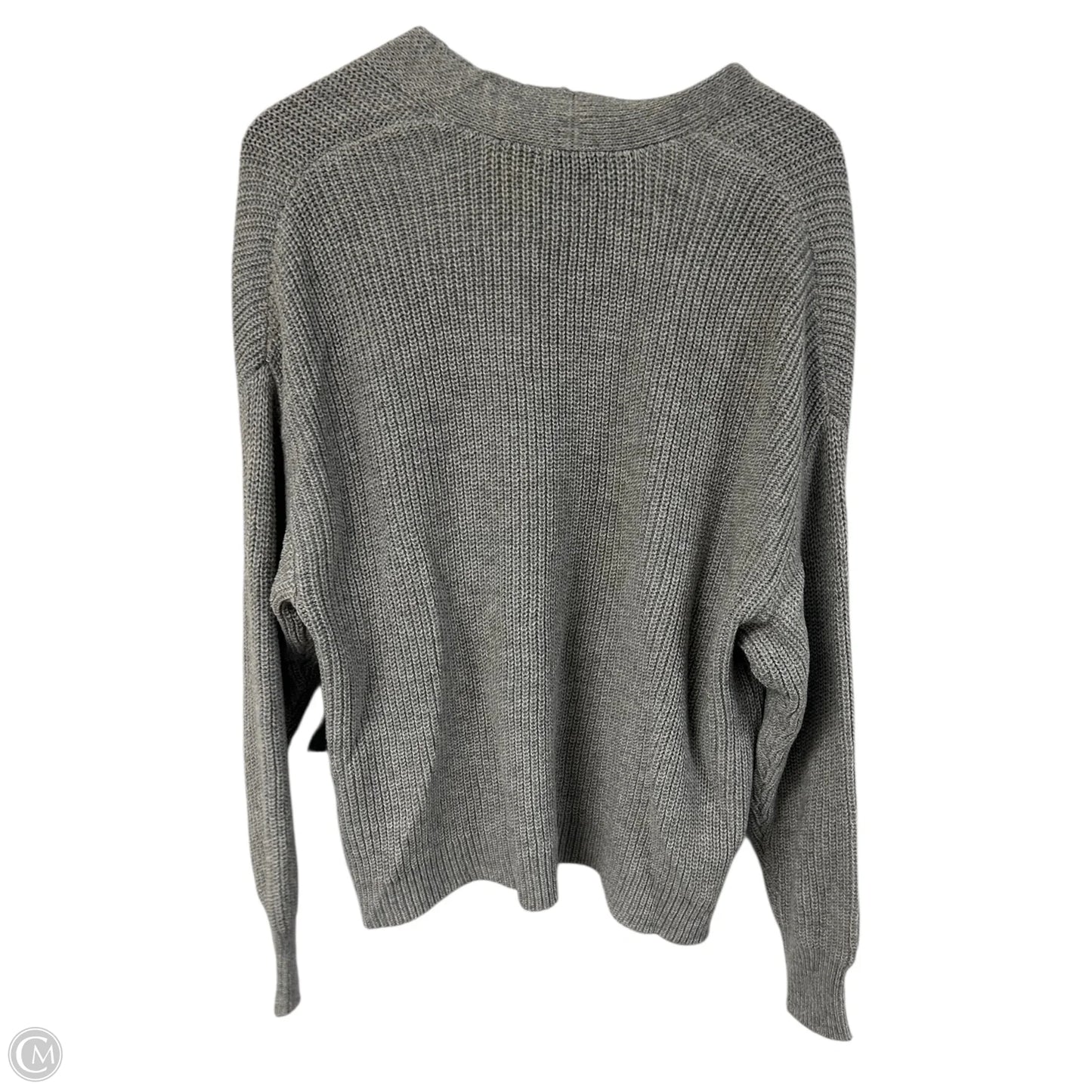 Sweater Cardigan By Dex In Grey, Size: M