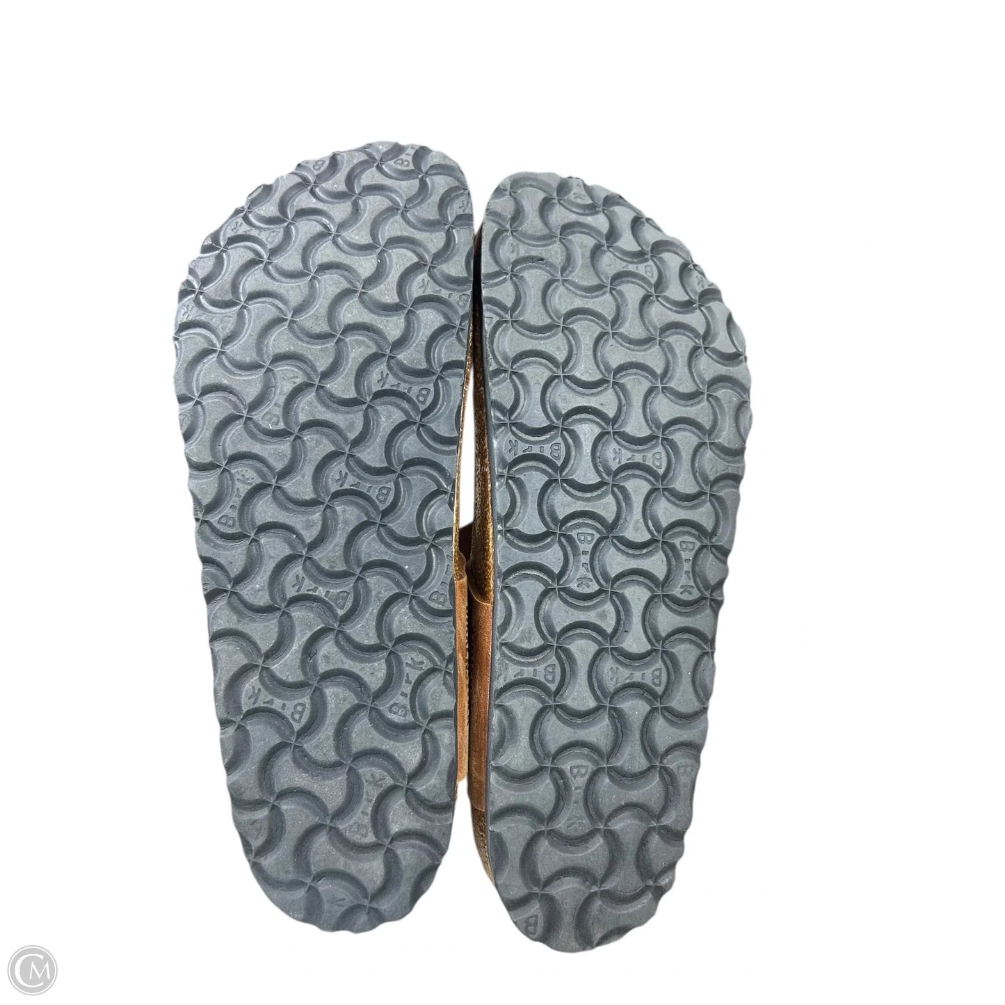 Sandals Flats By Birkenstock In Brown, Size: 9