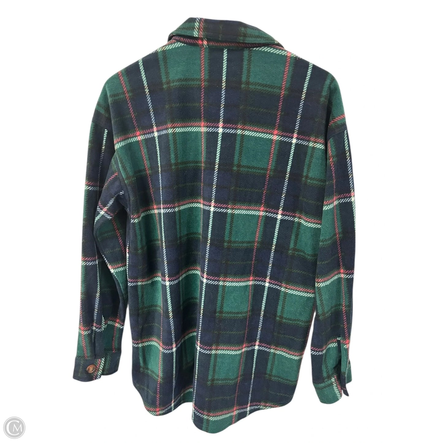 Jacket Shirt By Maurices In Plaid Pattern, Size: M