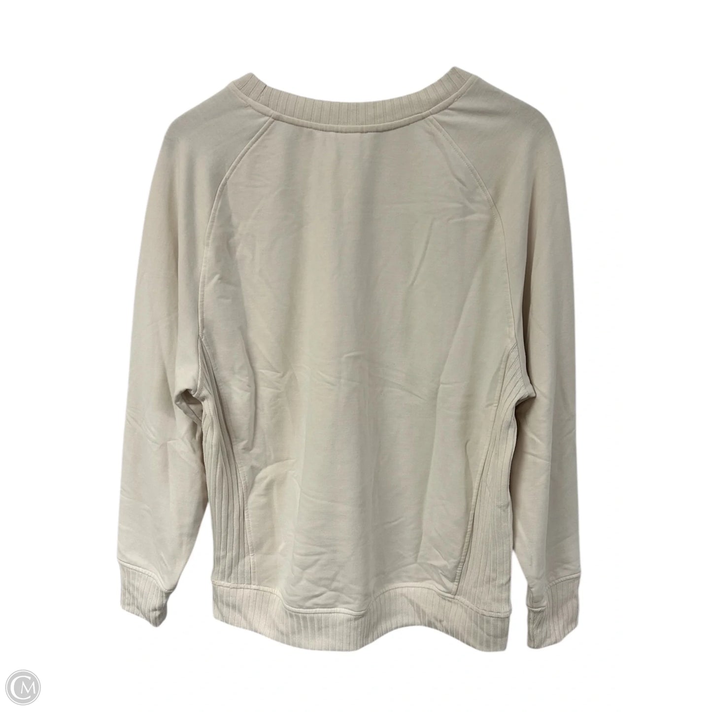 Sweatshirt Crewneck By Jockey In Ivory, Size: M