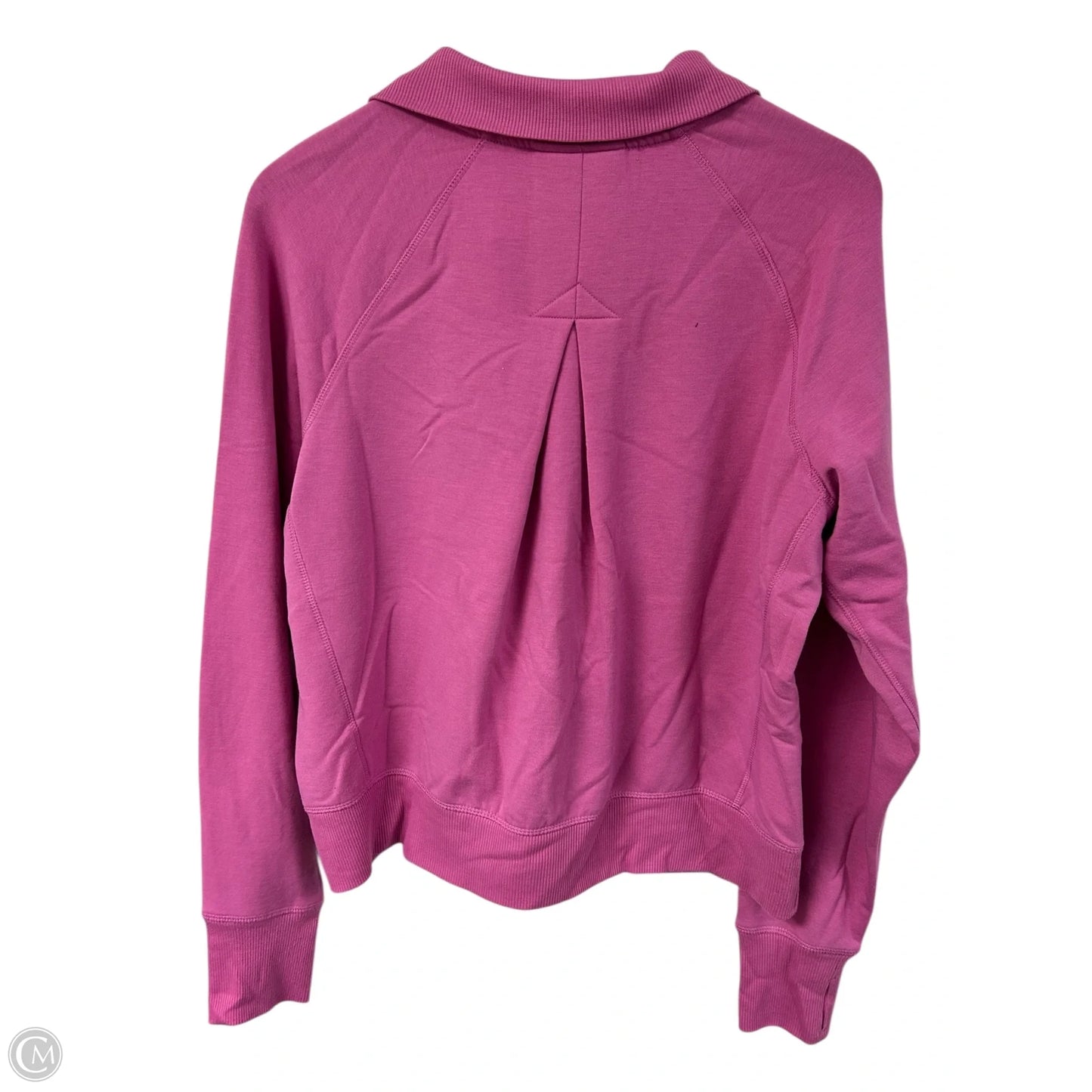 Athletic Sweatshirt Collar By Jockey In Pink, Size: M