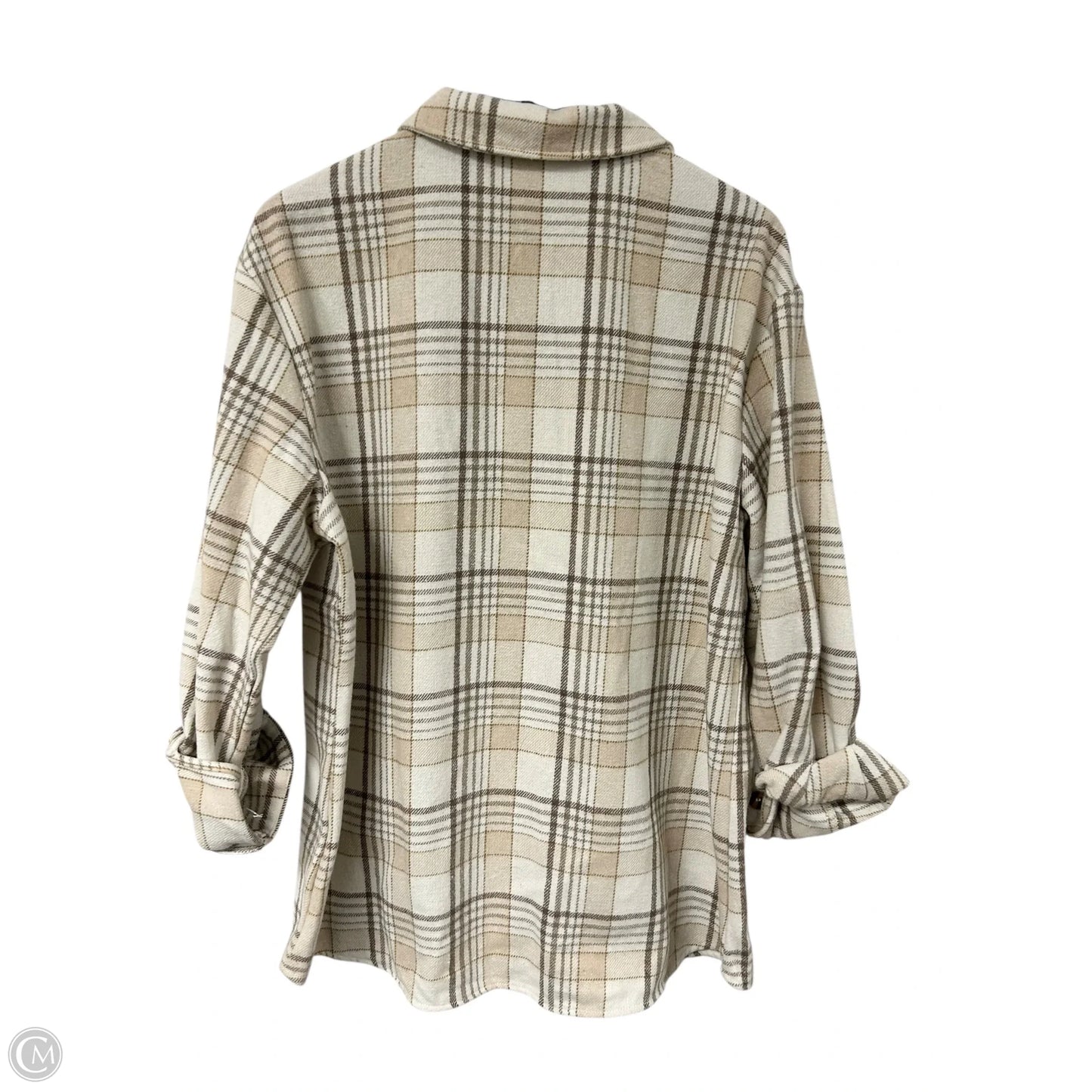 Blouse Long Sleeve By Clothes Mentor In Plaid Pattern, Size: Xl