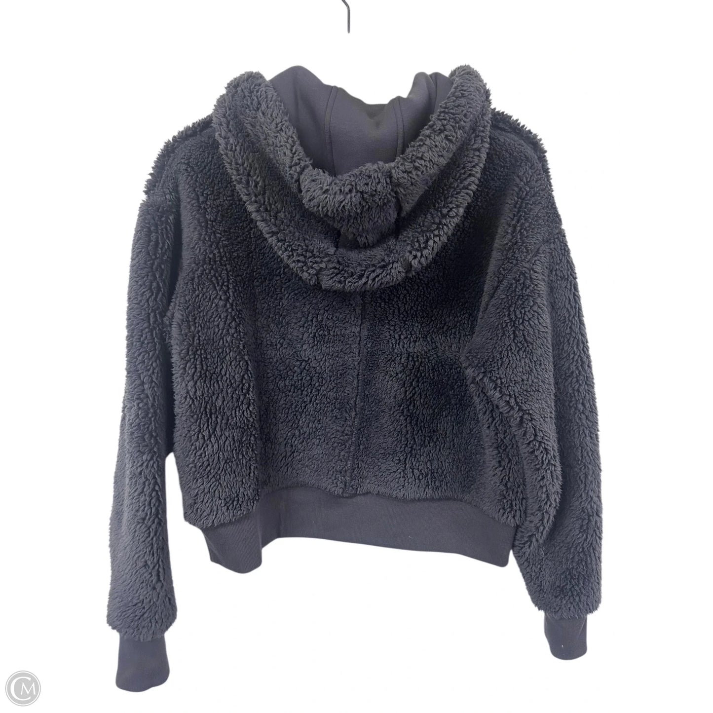 Jacket Faux Fur & Sherpa By Clothes Mentor In Blue, Size: S