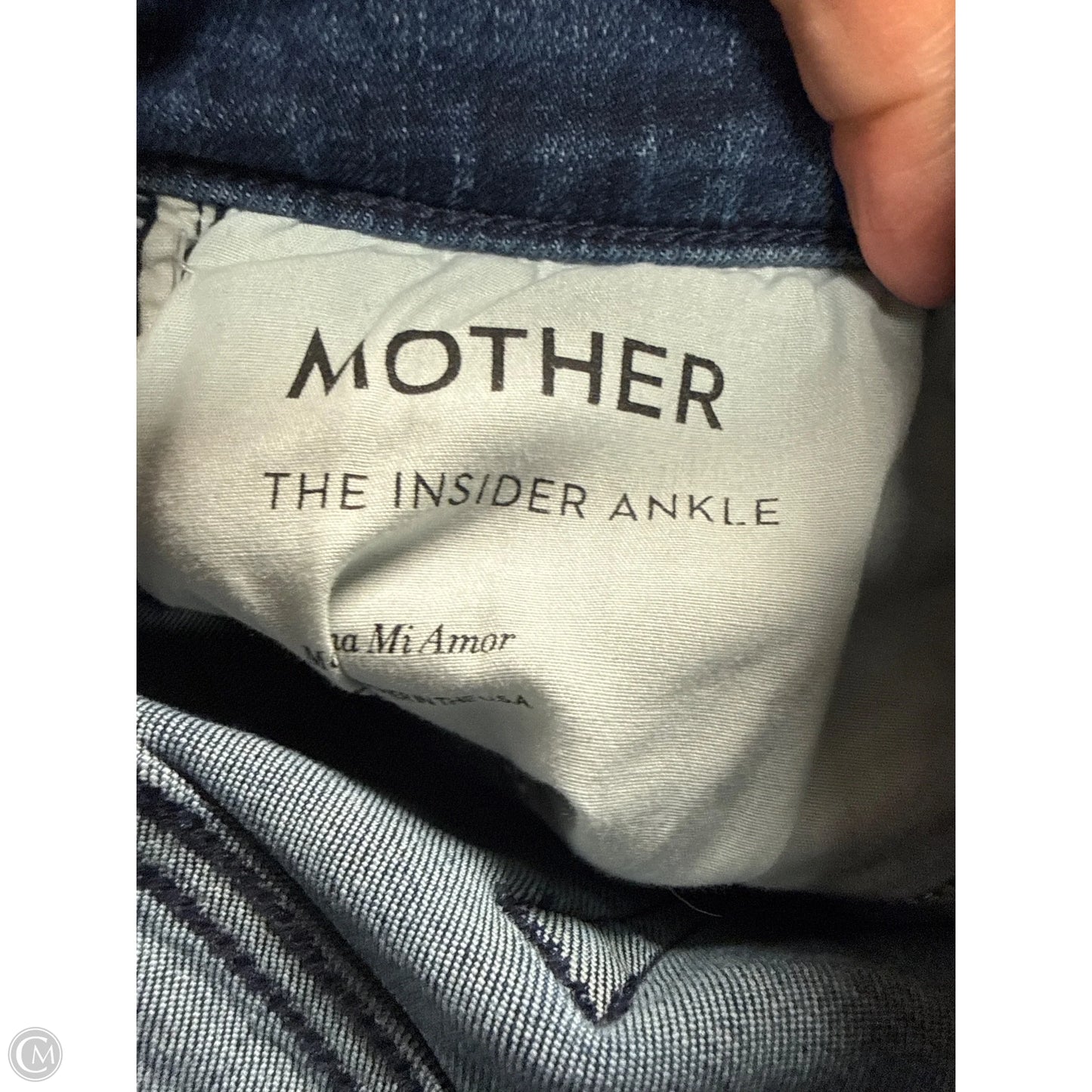 Jeans Straight By Mother In Blue Denim, Size: 6