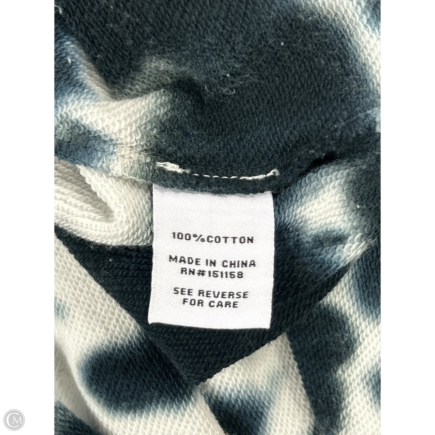 Sweatshirt Hoodie By 525 In Black & White, Size: S