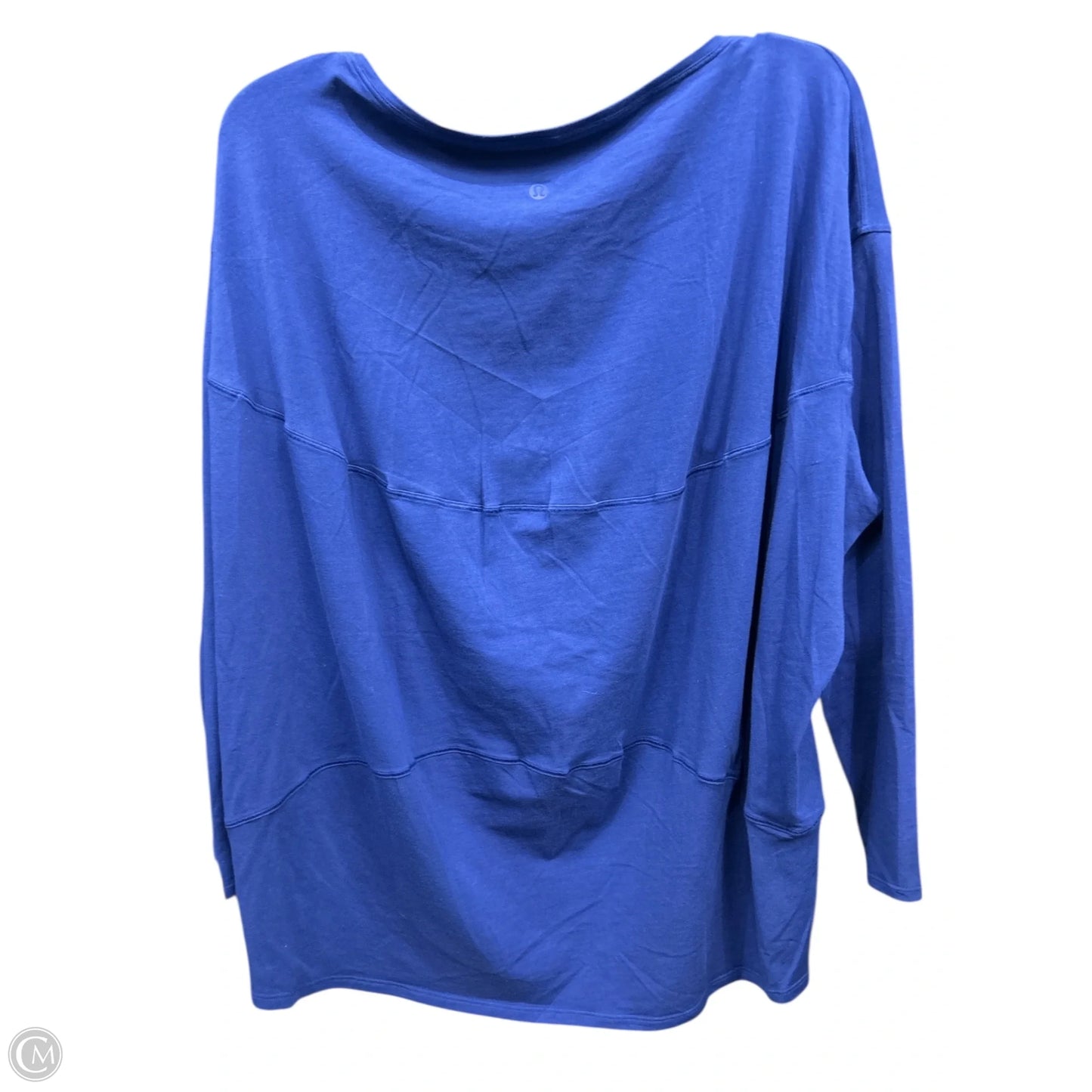 Athletic Top Long Sleeve Crewneck By Lululemon In Blue, Size: 12