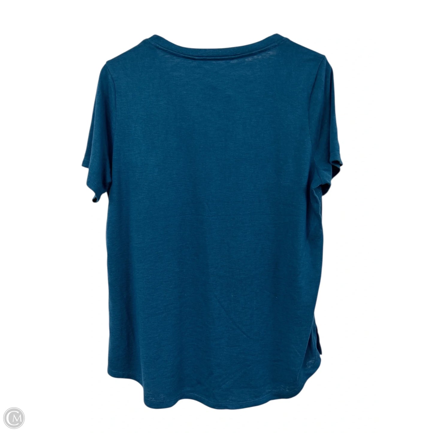 Athletic Top Short Sleeve By Athleta In Blue, Size: L