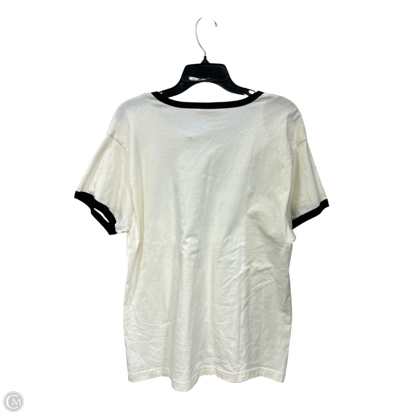 Top Short Sleeve By Oat In Cream, Size: L