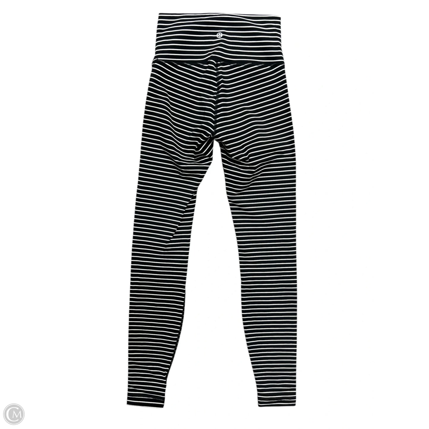 Athletic Leggings By Lululemon In Striped Pattern, Size: 4