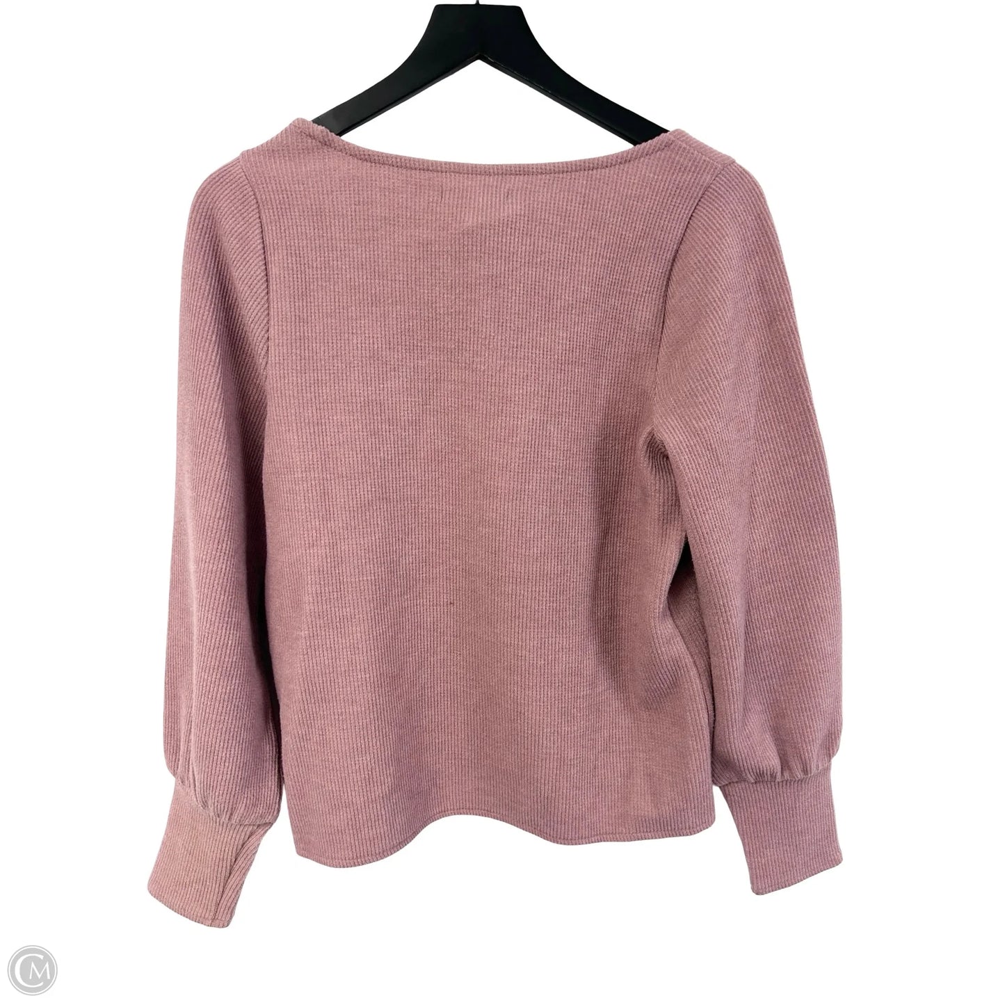 Top Long Sleeve By Madewell In Pink, Size: M