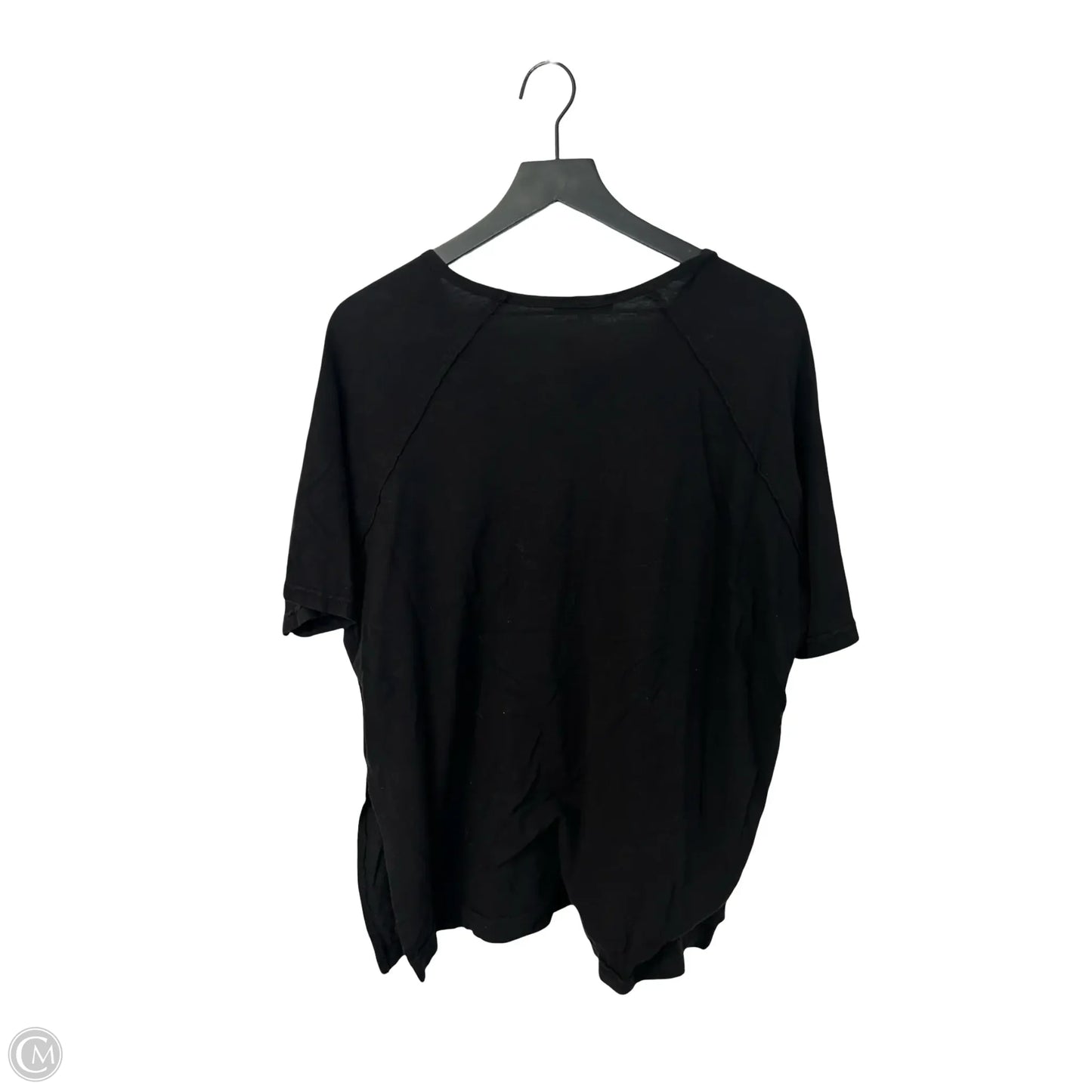 Top Short Sleeve Basic By Final Touch In Black, Size: M