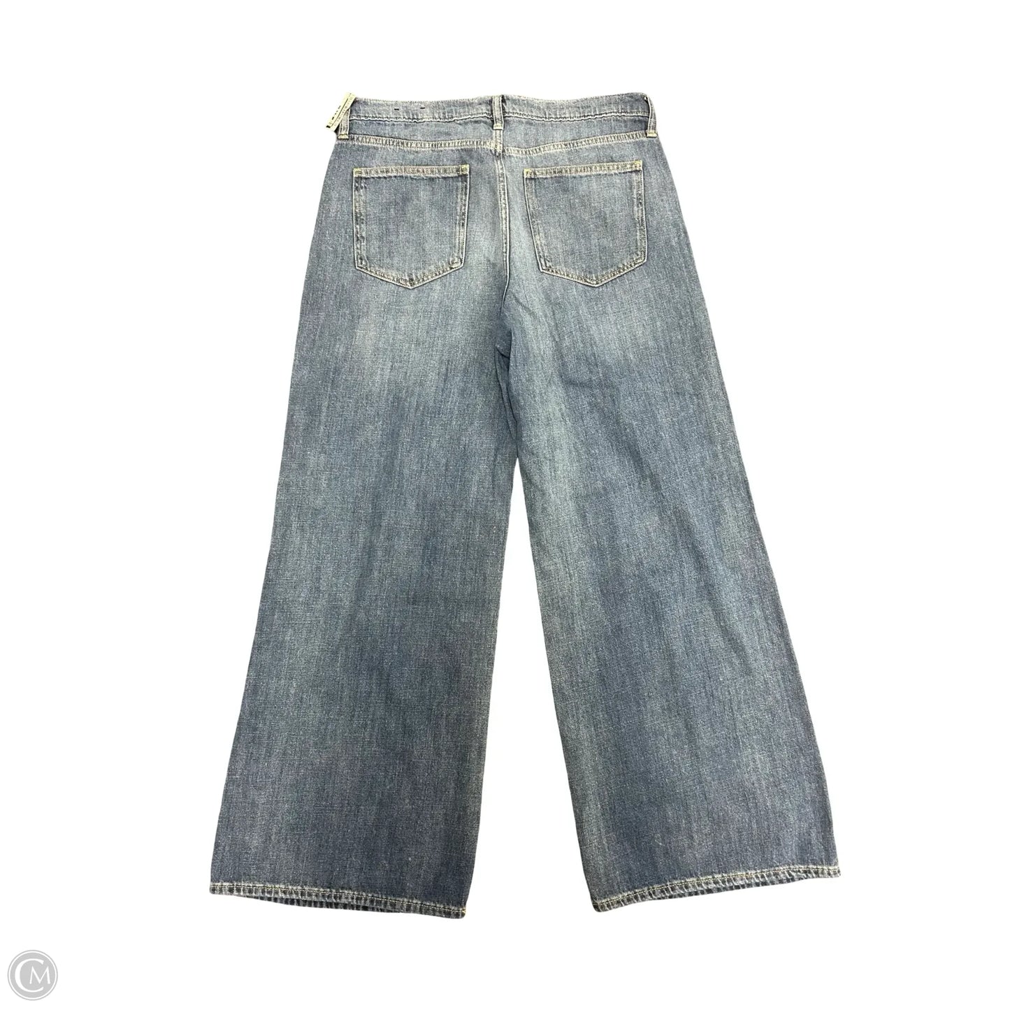 Jeans Wide Leg By Gap In Blue Denim, Size: 12