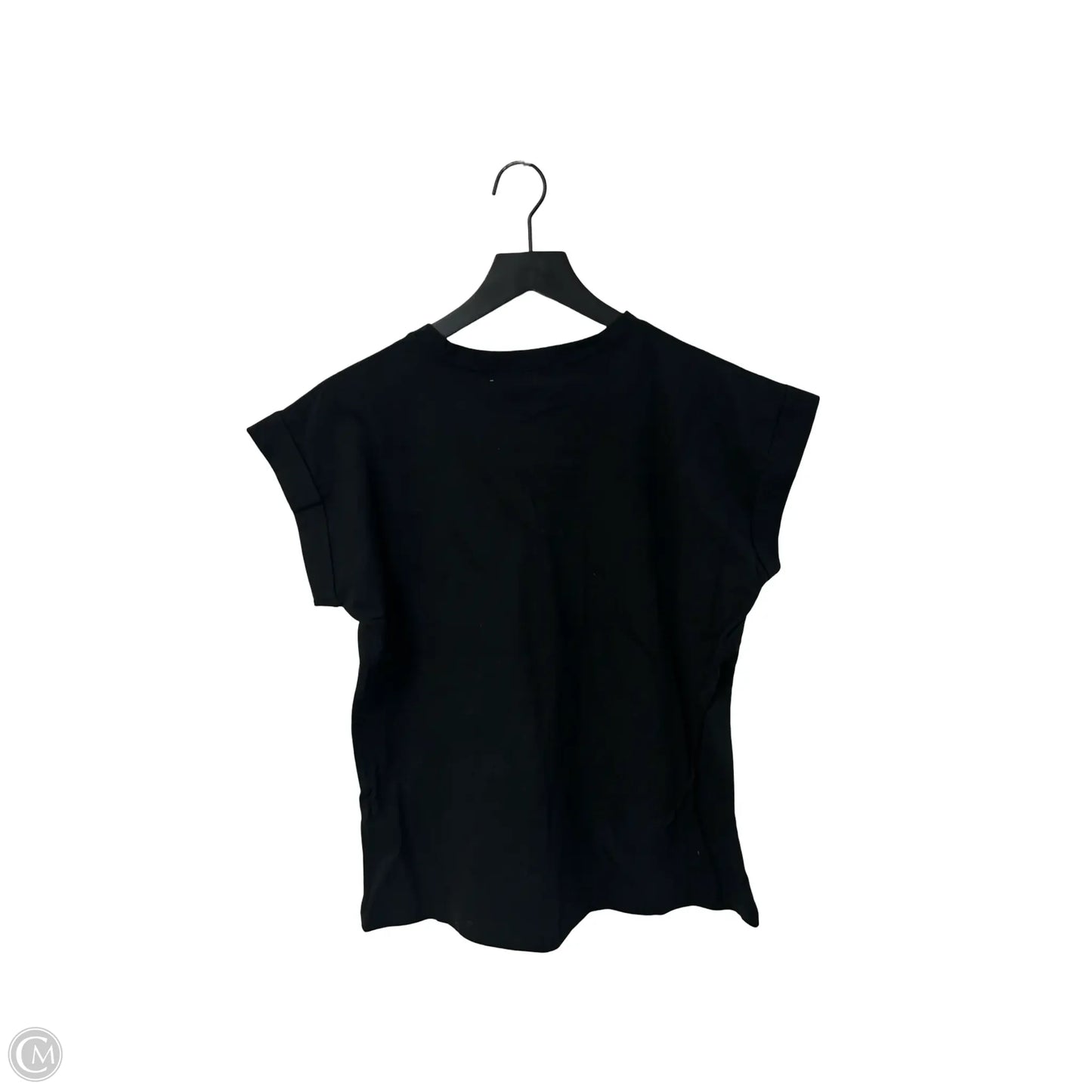 Top Short Sleeve Basic By Zenana In Black, Size: S
