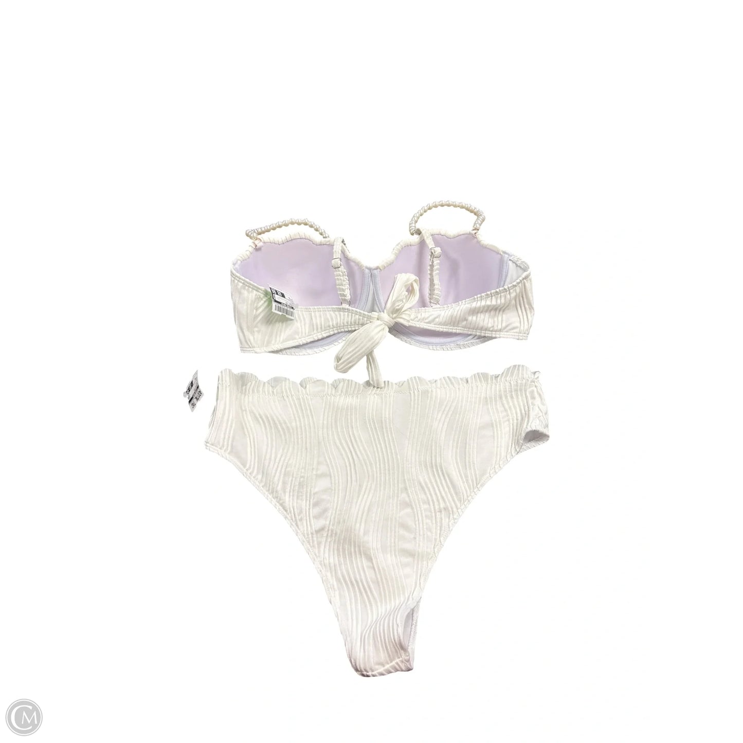 Swimsuit 2pc By Clothes Mentor In White, Size: Xl
