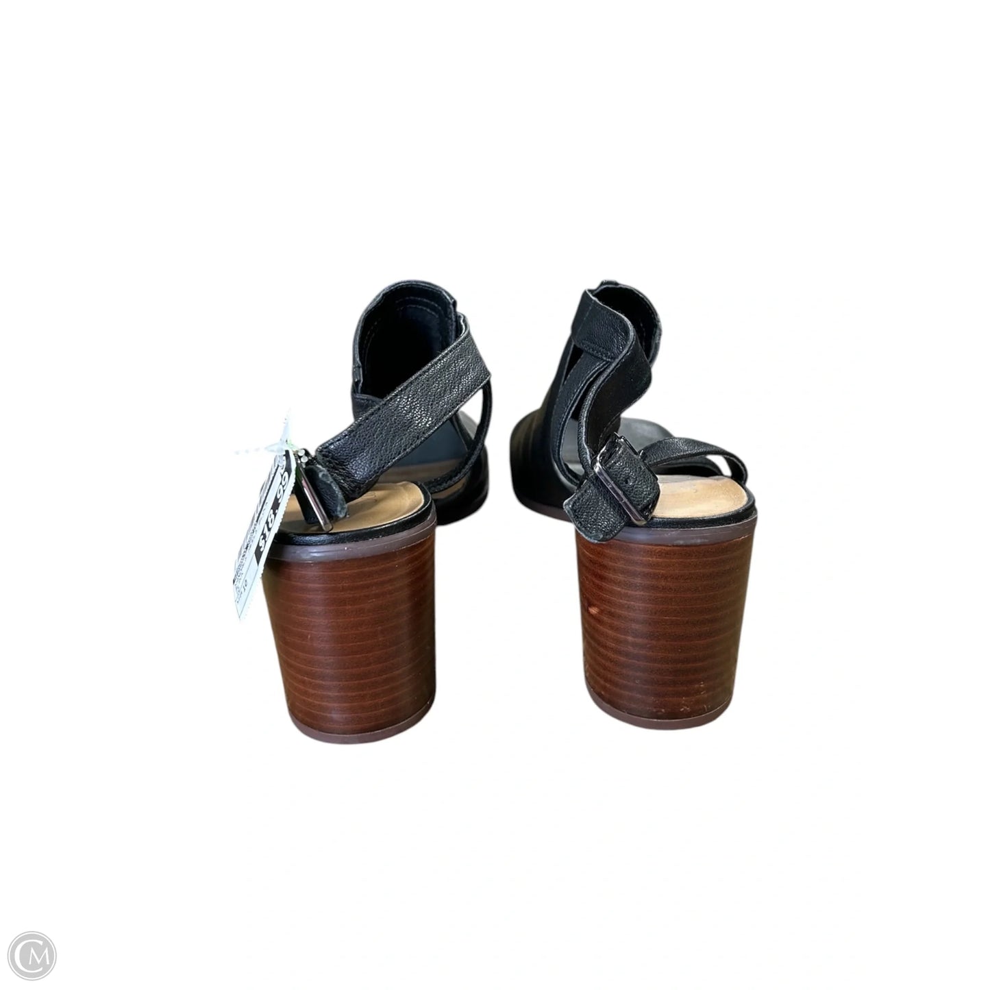 Sandals Heels Block By Franco Sarto In Black, Size: 10