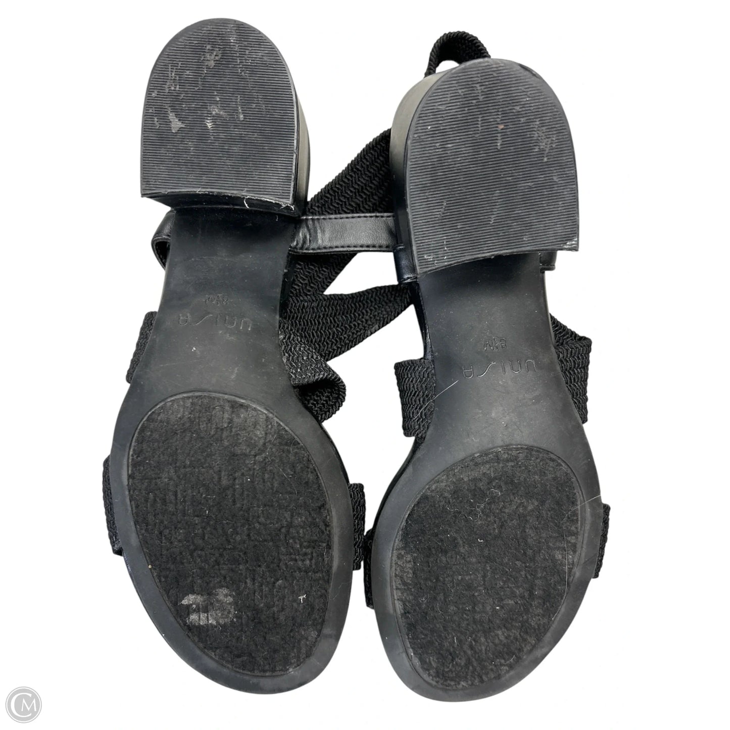Sandals Heels Block By Unisa In Black, Size: 8.5