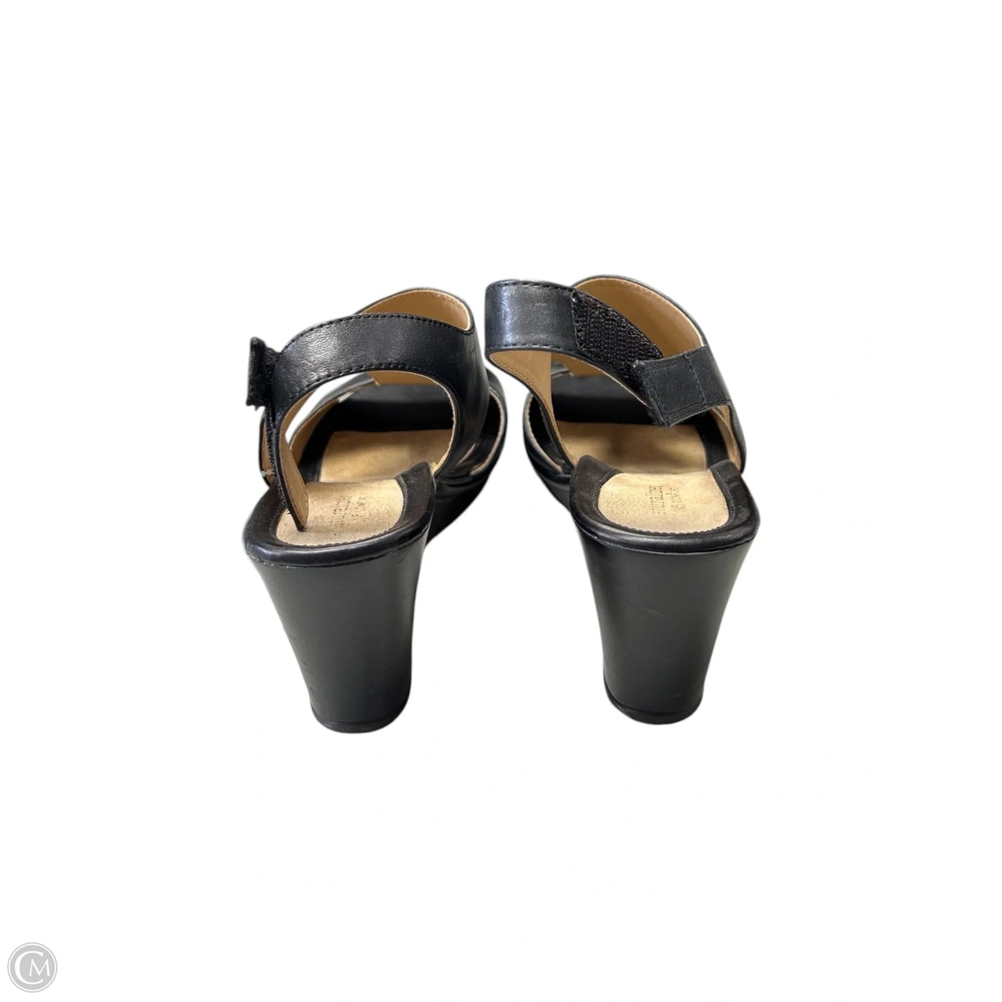 Sandals Heels Wedge By Naturalizer In Black, Size: 8.5