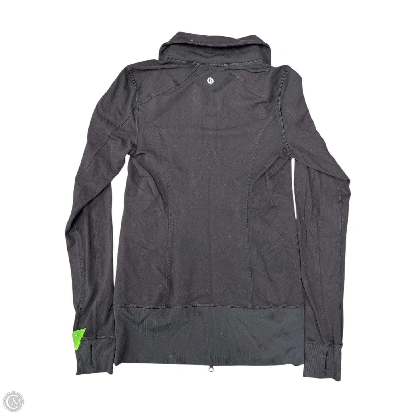 Athletic Jacket By Lululemon In Black, Size: 6