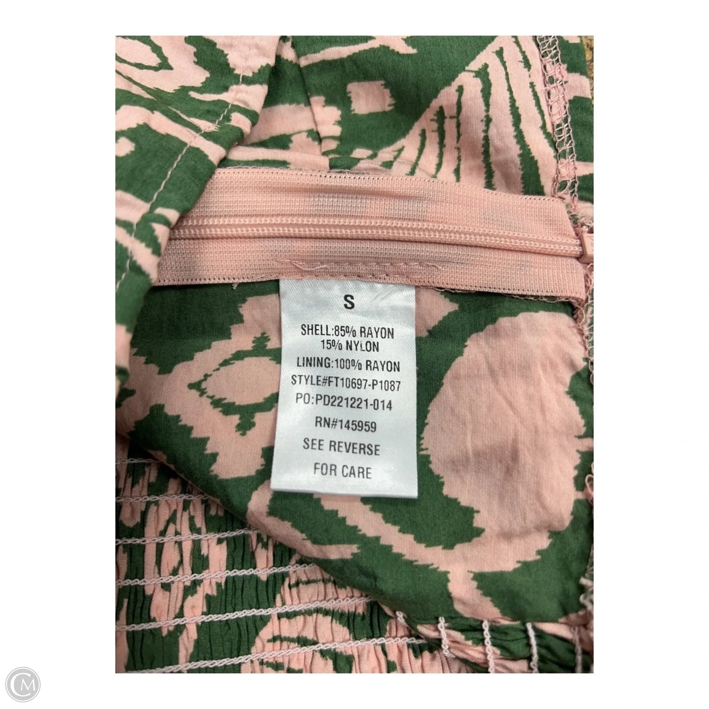 Skirt Set 2pc By Dress Forum In Green & Pink, Size: S