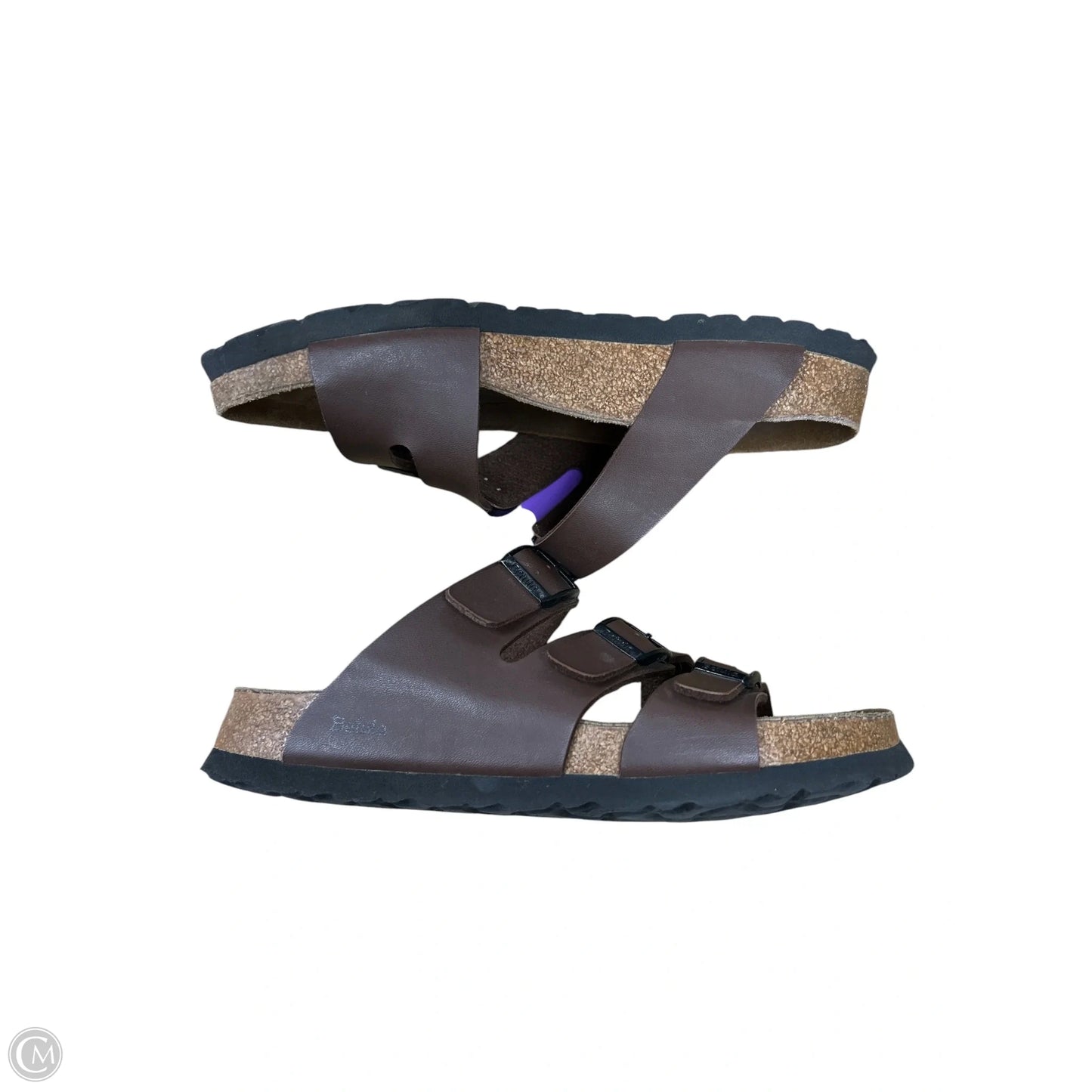 Sandals Flats By Clothes Mentor In Brown, Size: 7