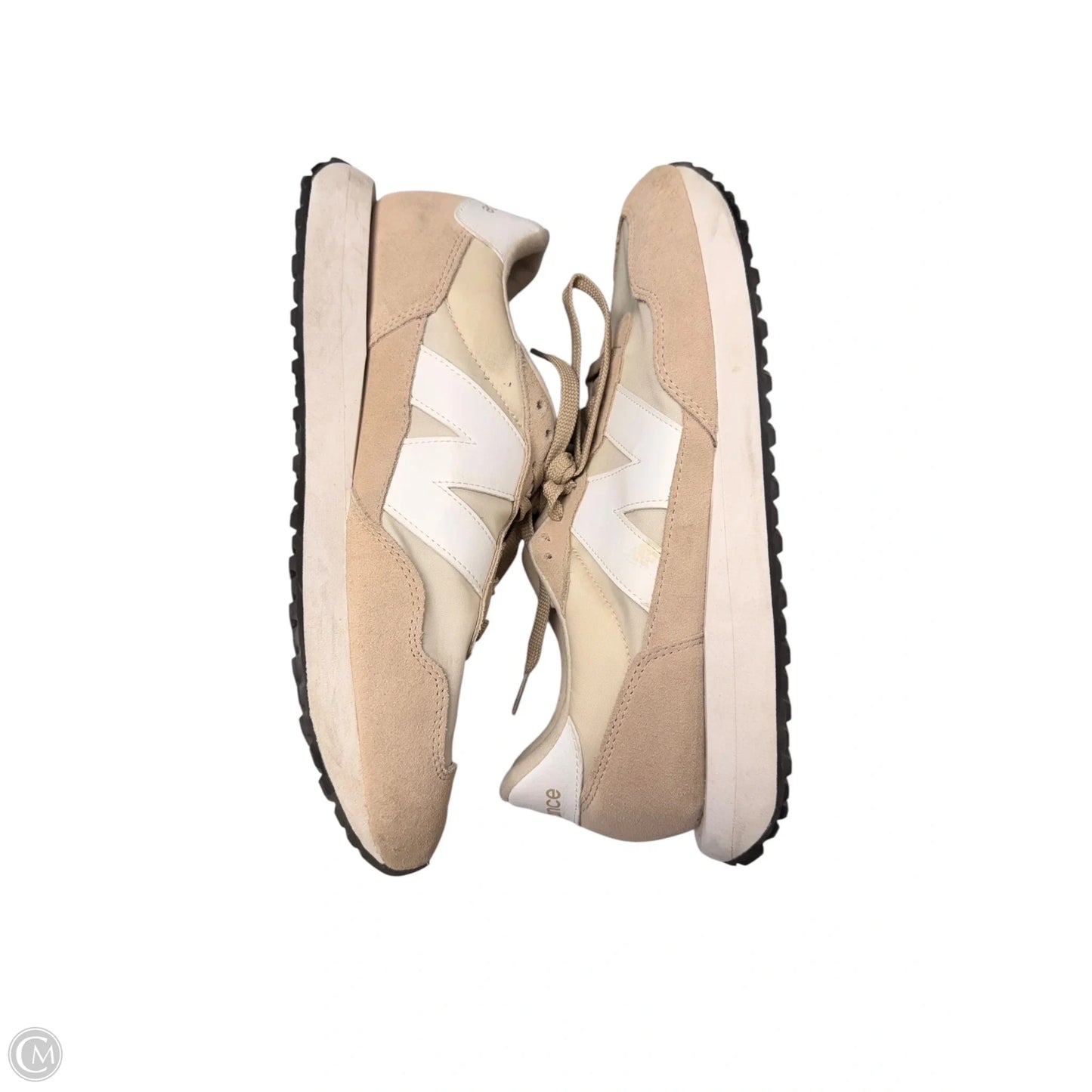 Shoes Sneakers By New Balance In Tan & White, Size: 12