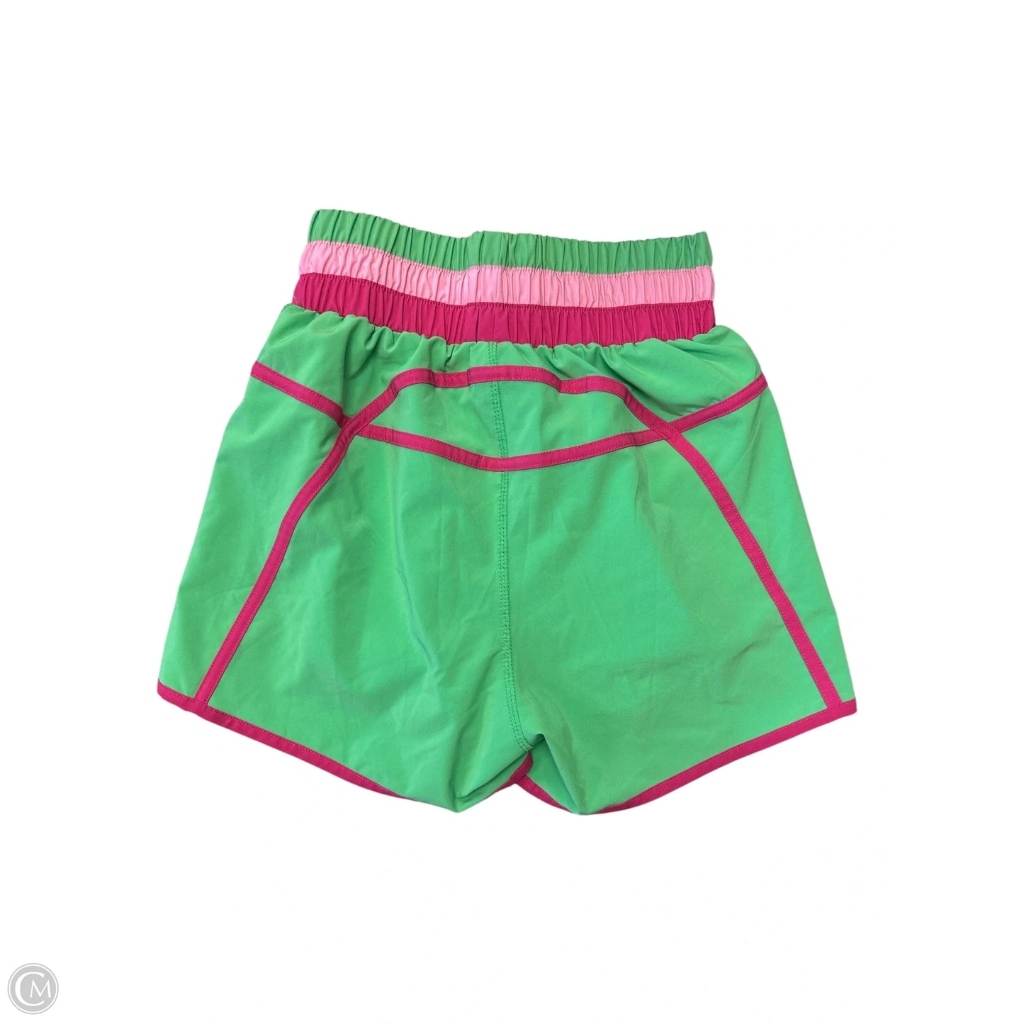 Athletic Shorts By Beach Riot In Green & Pink, Size: S