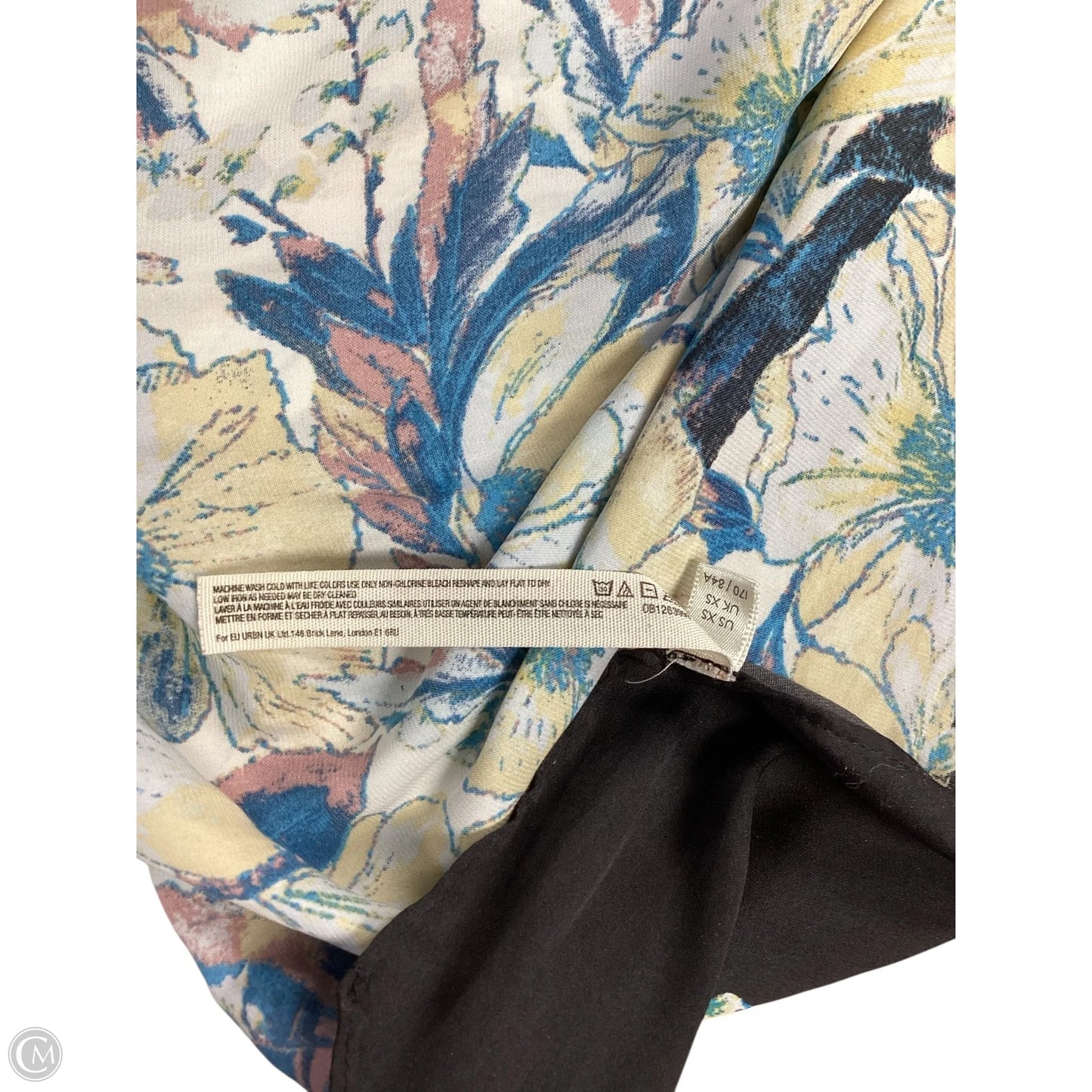 Kimono By Free People In Blue & Yellow, Size: Xs