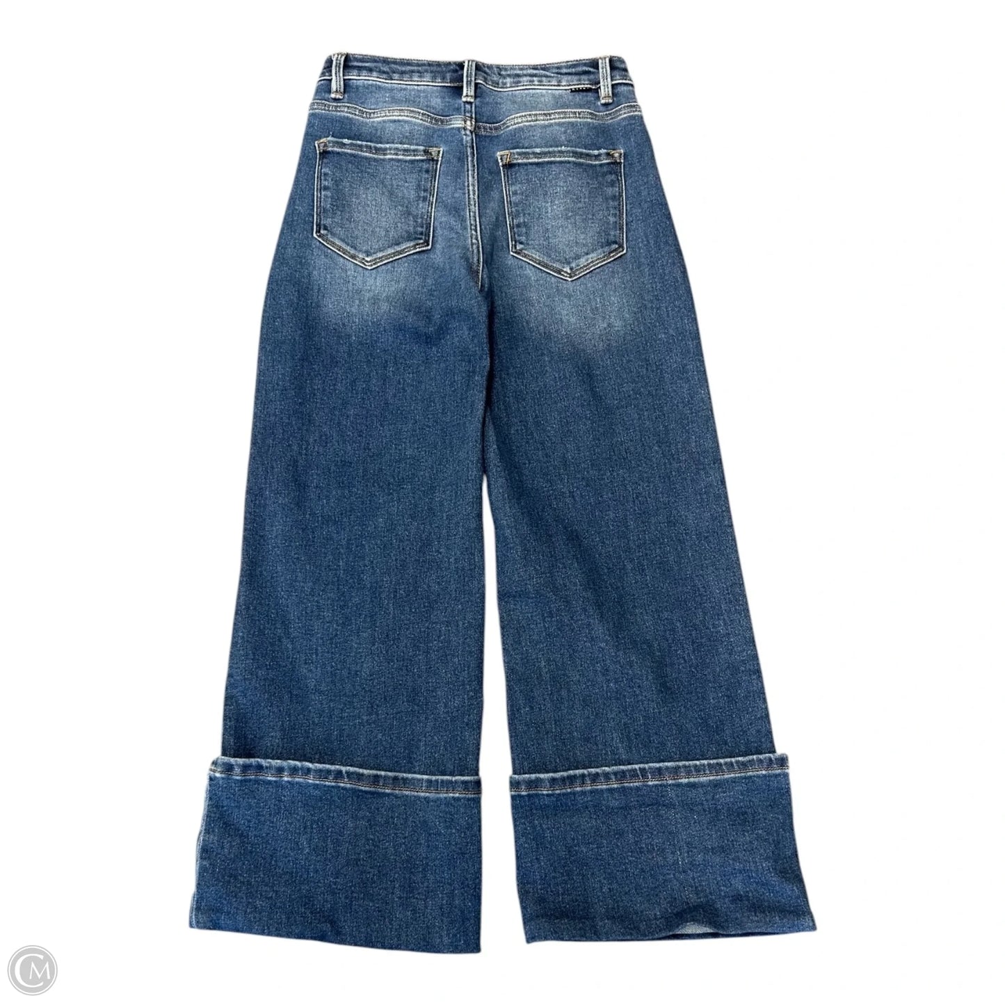 Jeans Wide Leg By Risen In Blue Denim, Size: 2