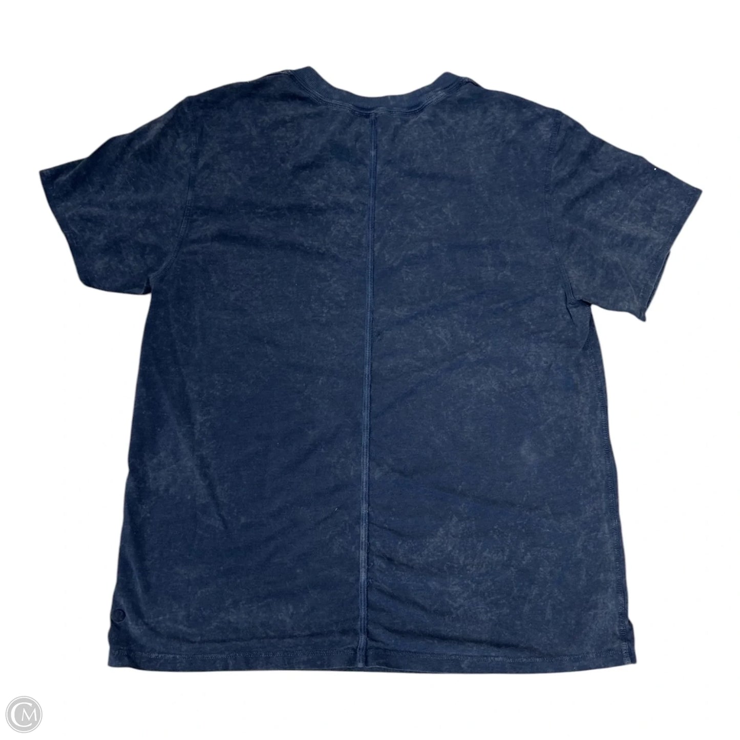 Athletic Top Short Sleeve By Lululemon In Blue, Size: 4